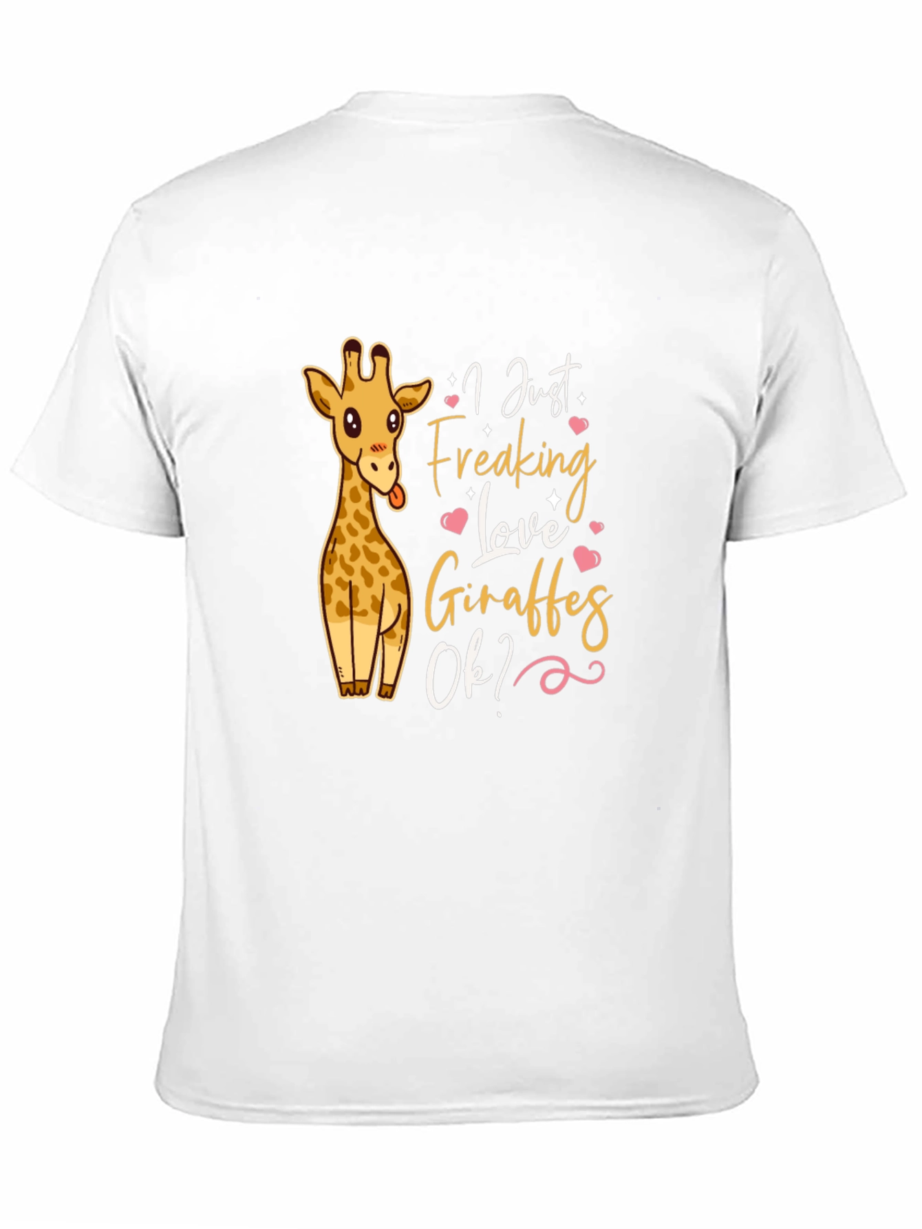Black I Just Freaking Love Giraffes T-Shirt view 11