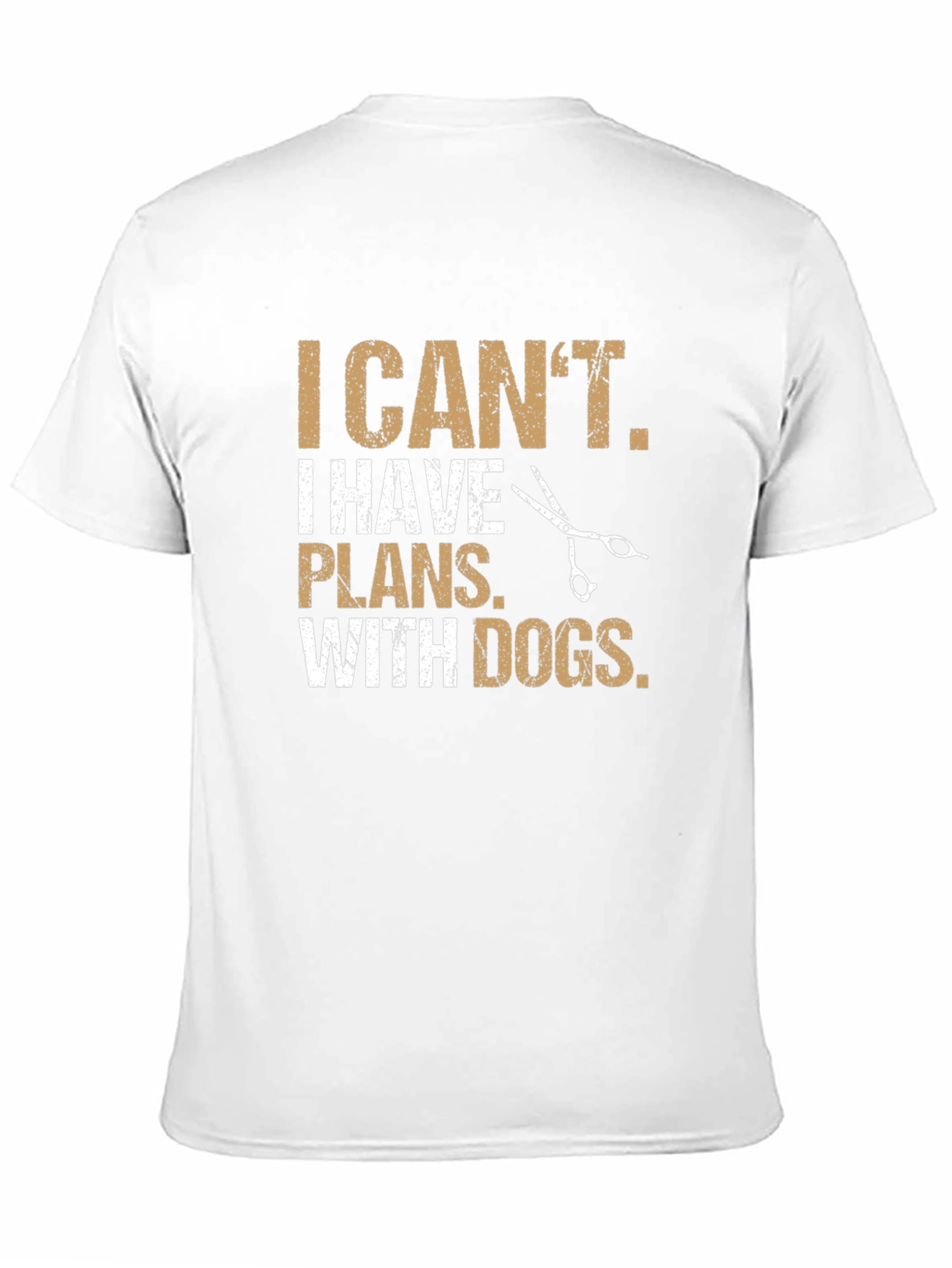 Black Funny Dog Groomer T-Shirt: I Can't, Plans With Dogs view 11