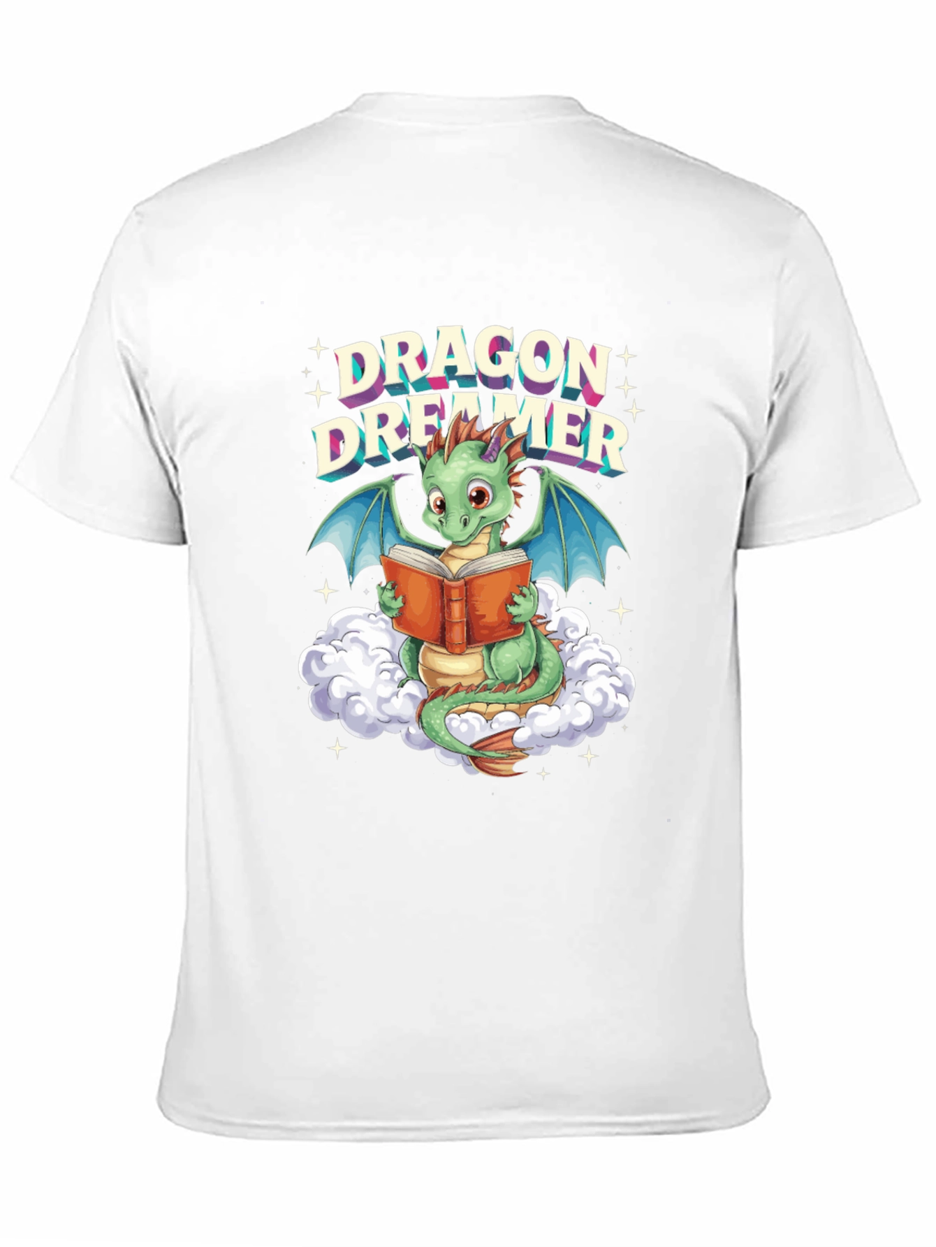 Black Dragon Dreamer T-Shirt - Book Lover Fantasy Tee view 11