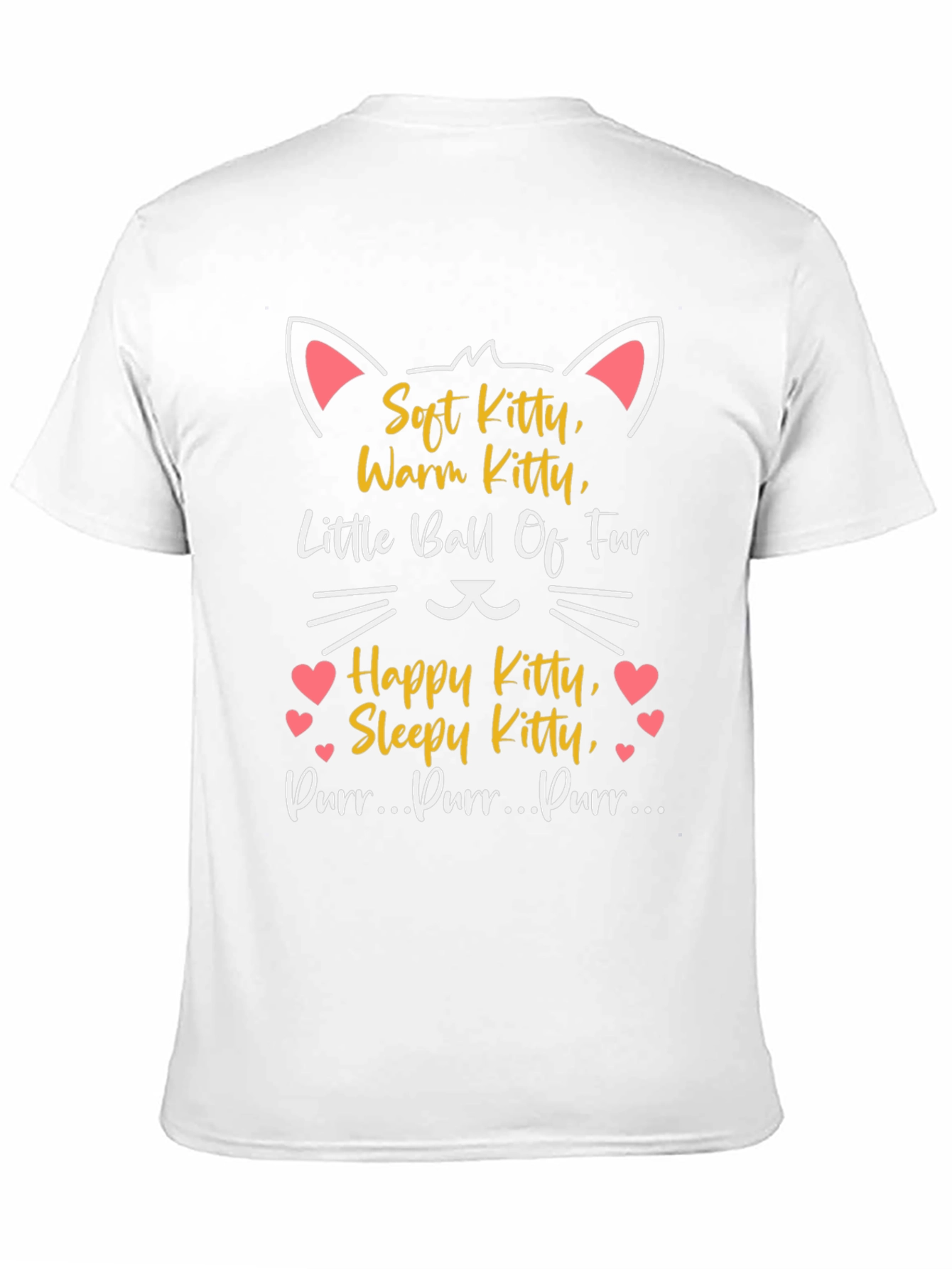 Black Soft Kitty T-Shirt - Warm, Happy, Sleepy Cat Tee view 11