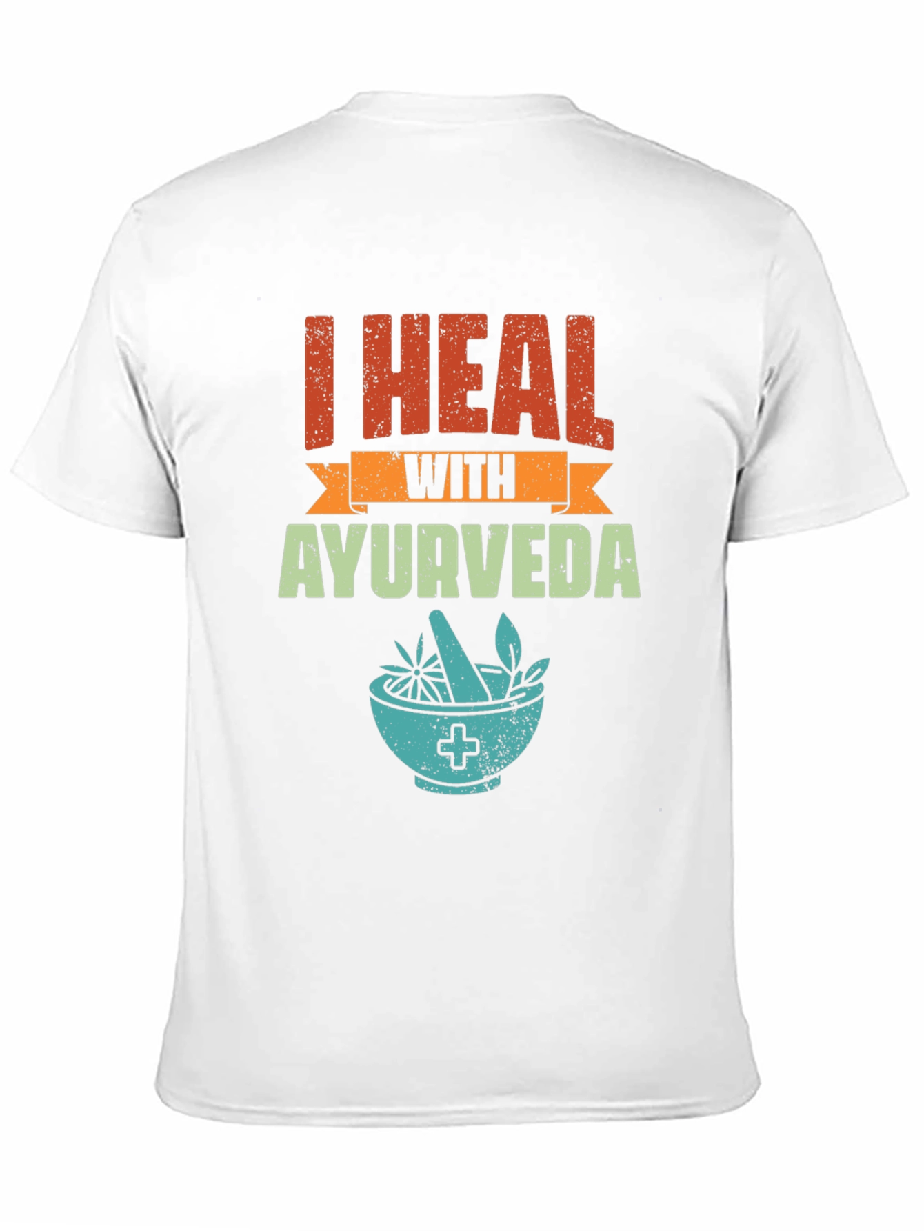 Black I Heal With Ayurveda Graphic Tee view 11