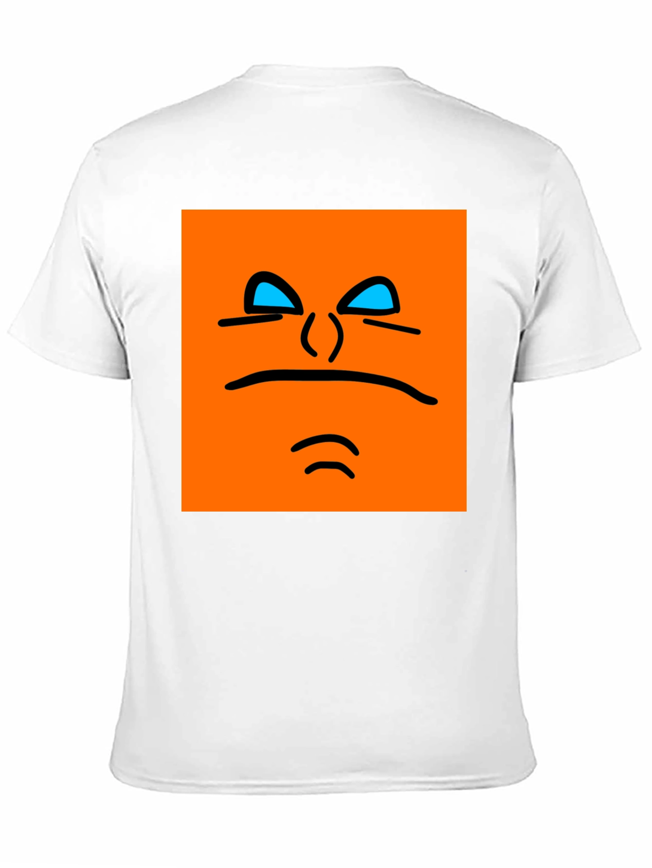 Black Orange Face Graphic Tee - Black view 11