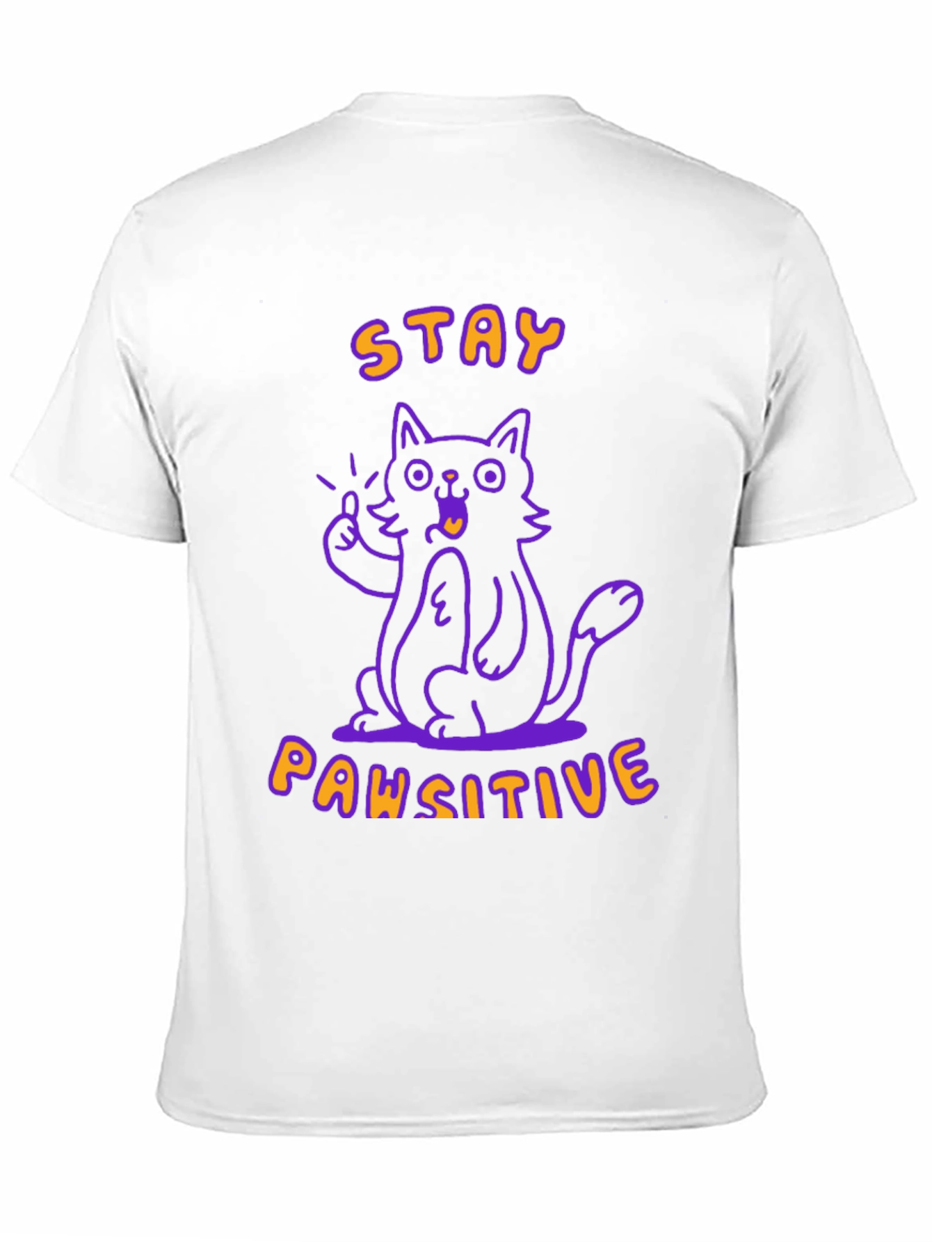 Black Stay Pawsitive Black T-Shirt view 11