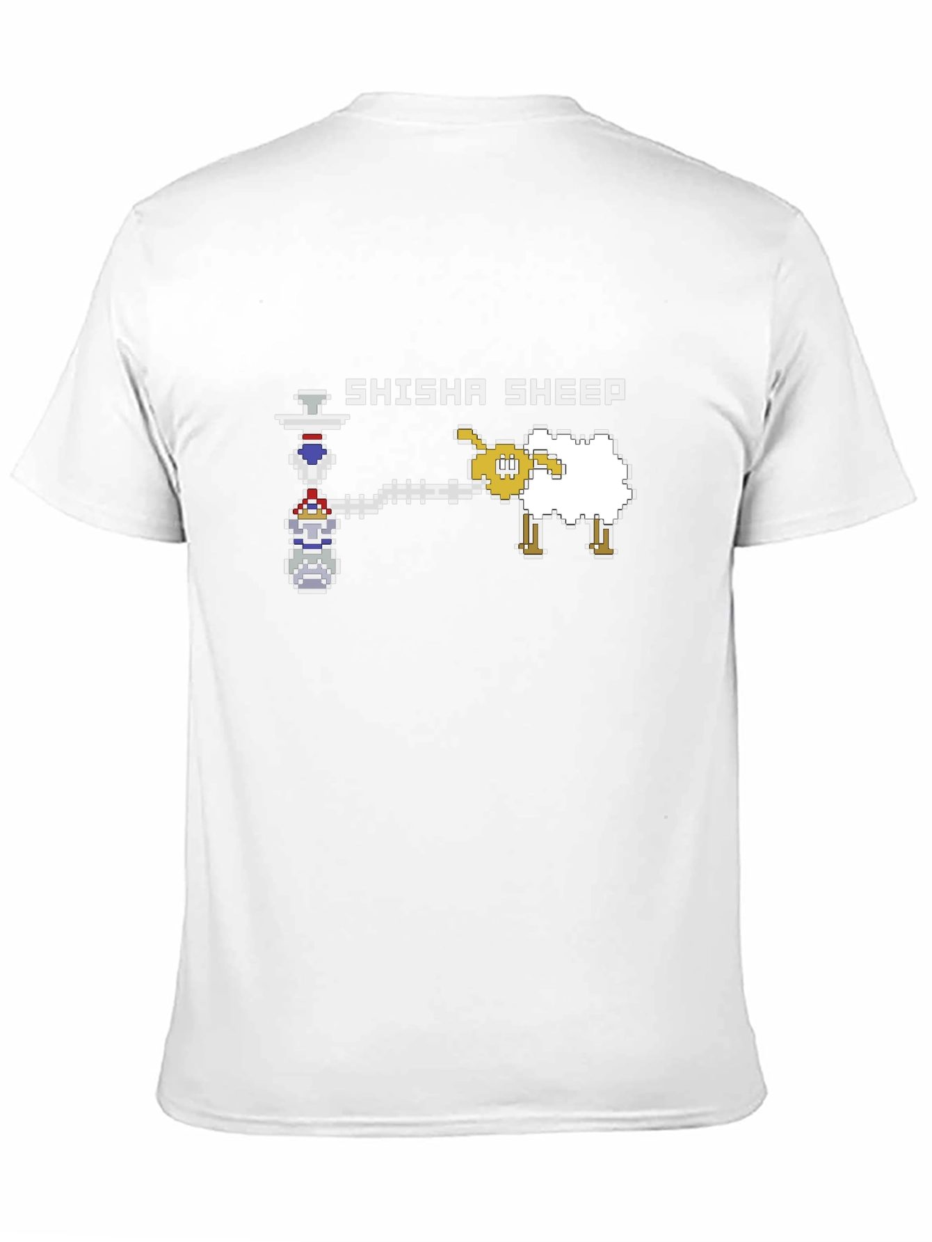 Black Shisha Sheep Graphic Black T-Shirt view 11