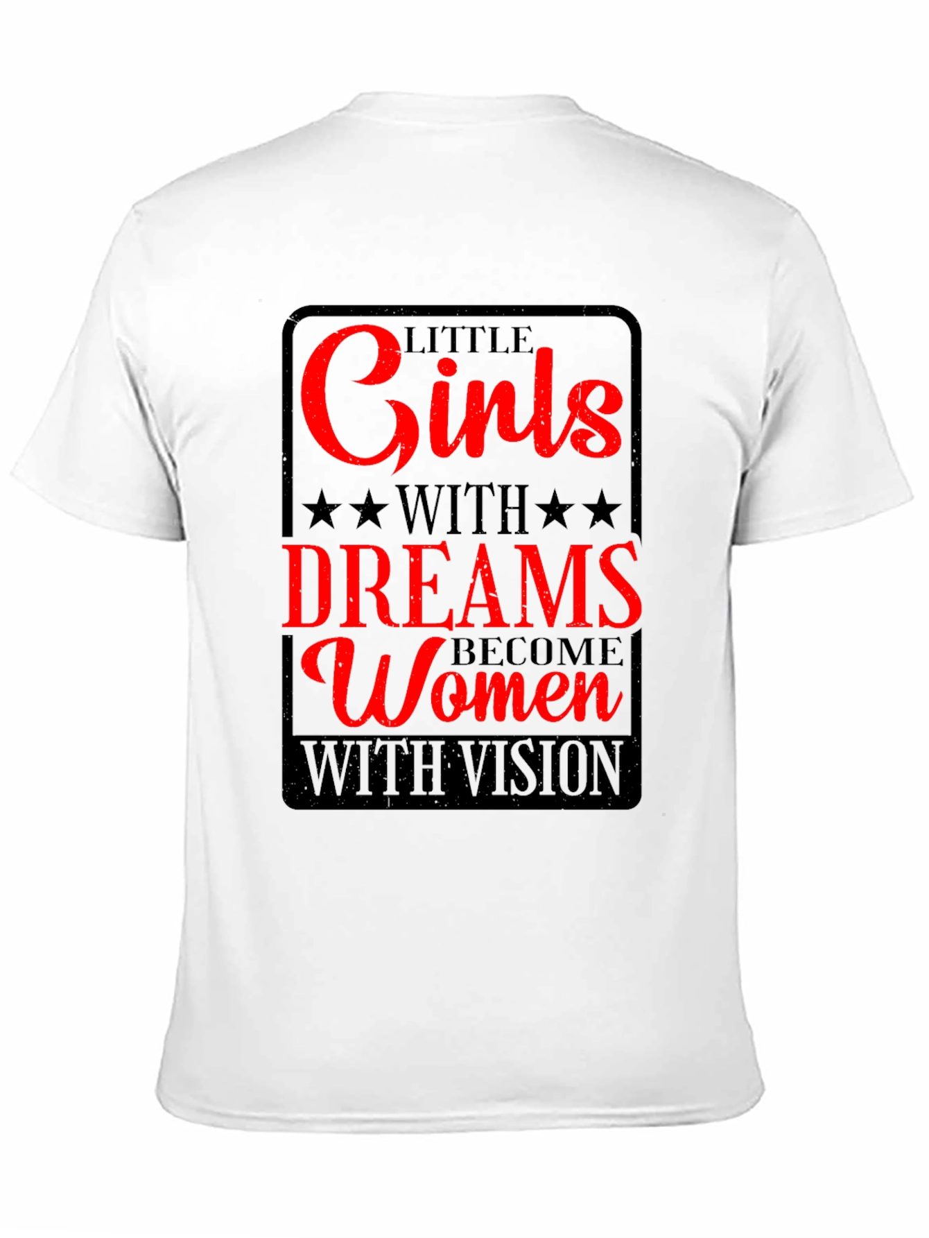 Black Inspirational Women's T-Shirt - Girls With Dreams view 11