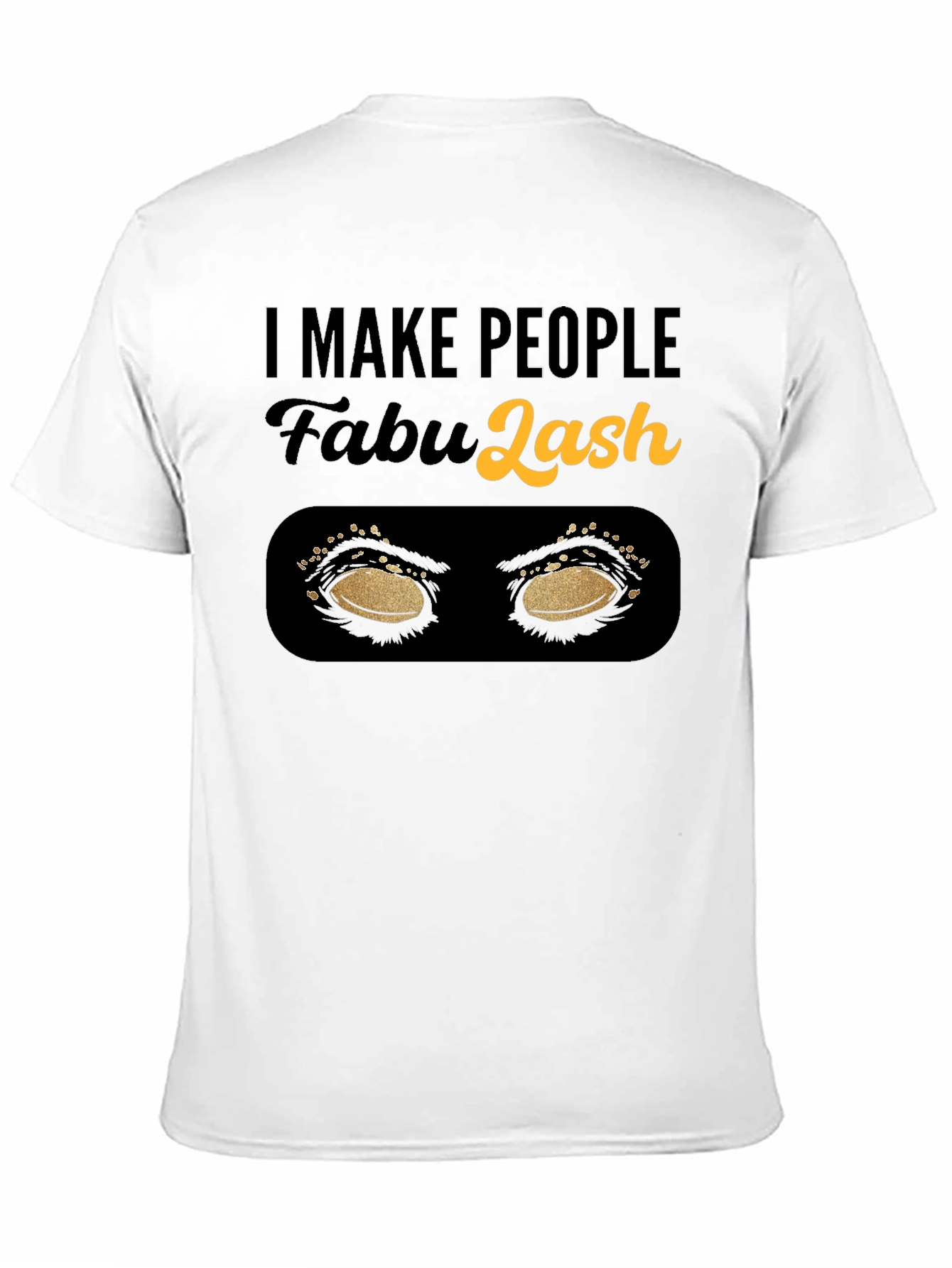 Black Fabulash Eyelash Artist T-Shirt view 11