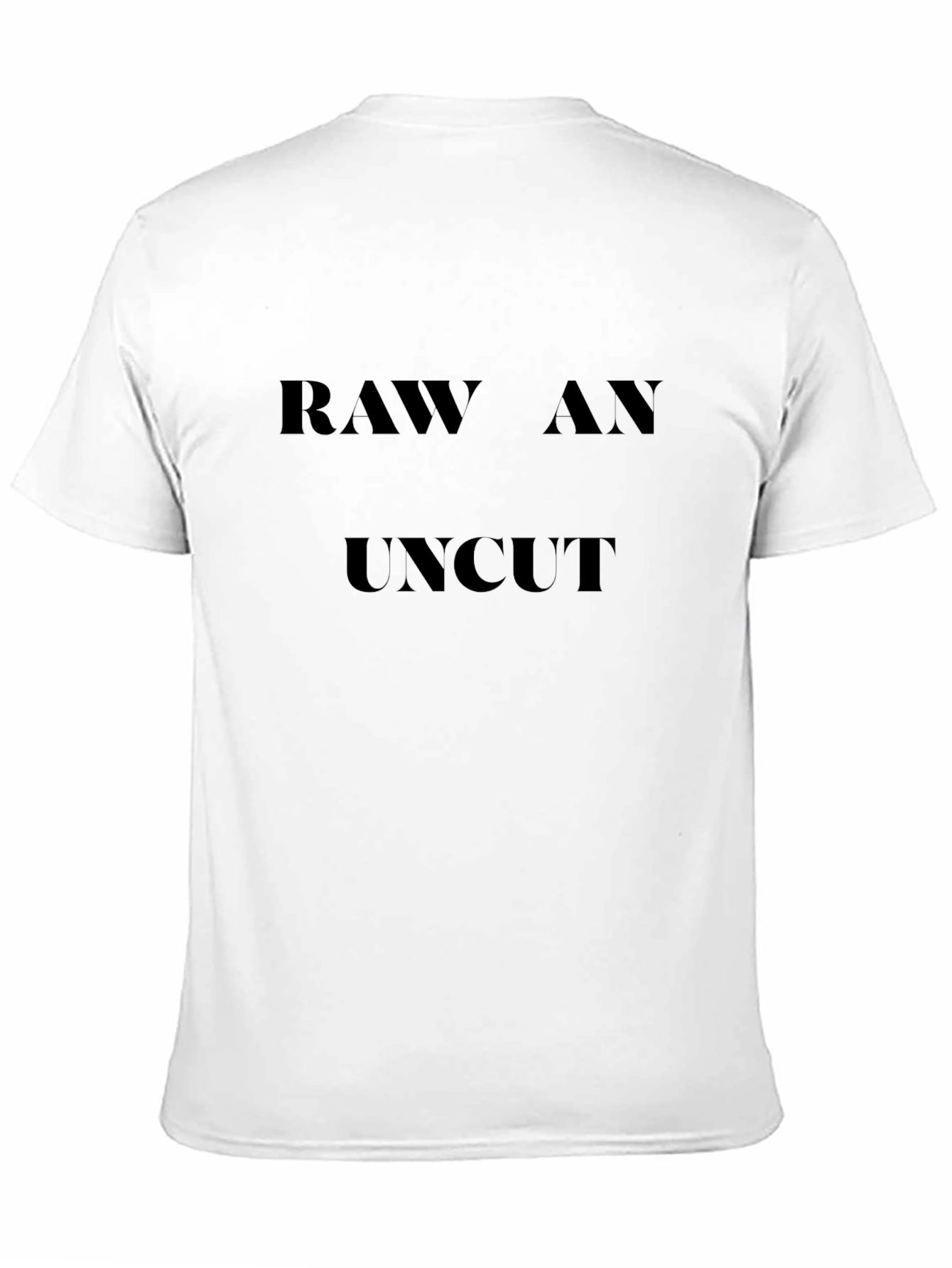 Black Raw and Uncut Black Graphic T-Shirt view 11