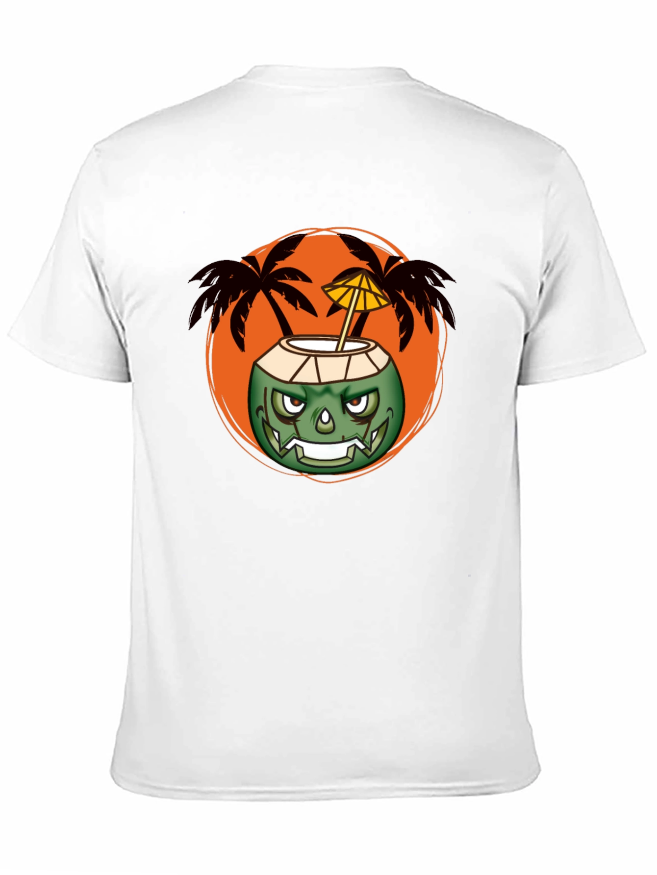 Black Zombie Coconut Cocktail Graphic Tee - Black view 11