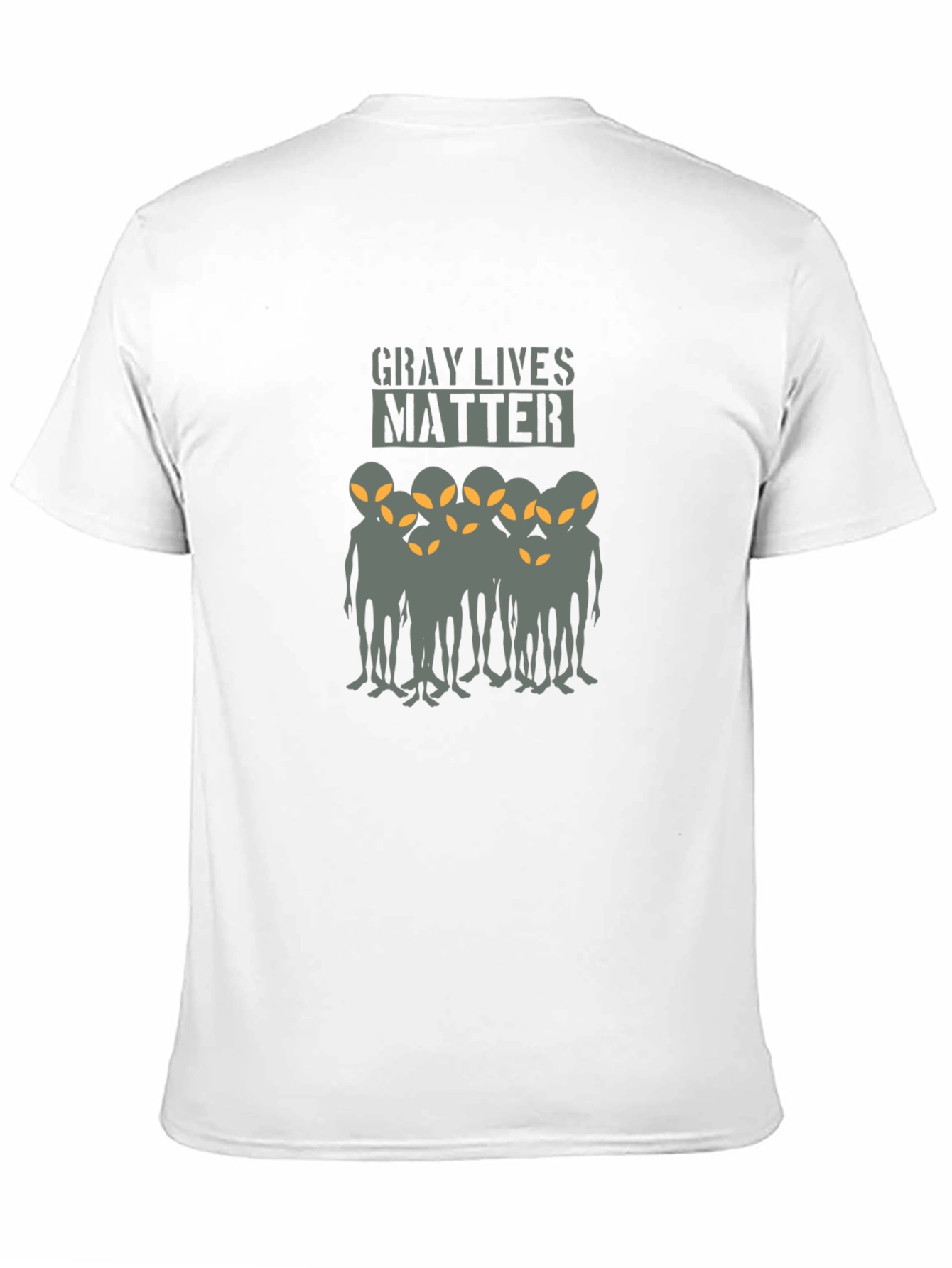 Black Gray Lives Matter Alien T-Shirt view 11