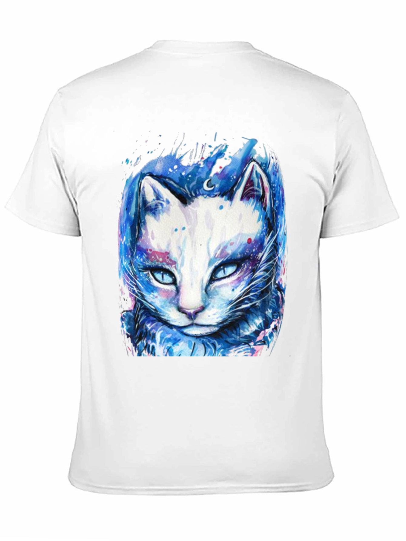 Black Cosmic Cat Graphic Tee - Black T-Shirt view 11