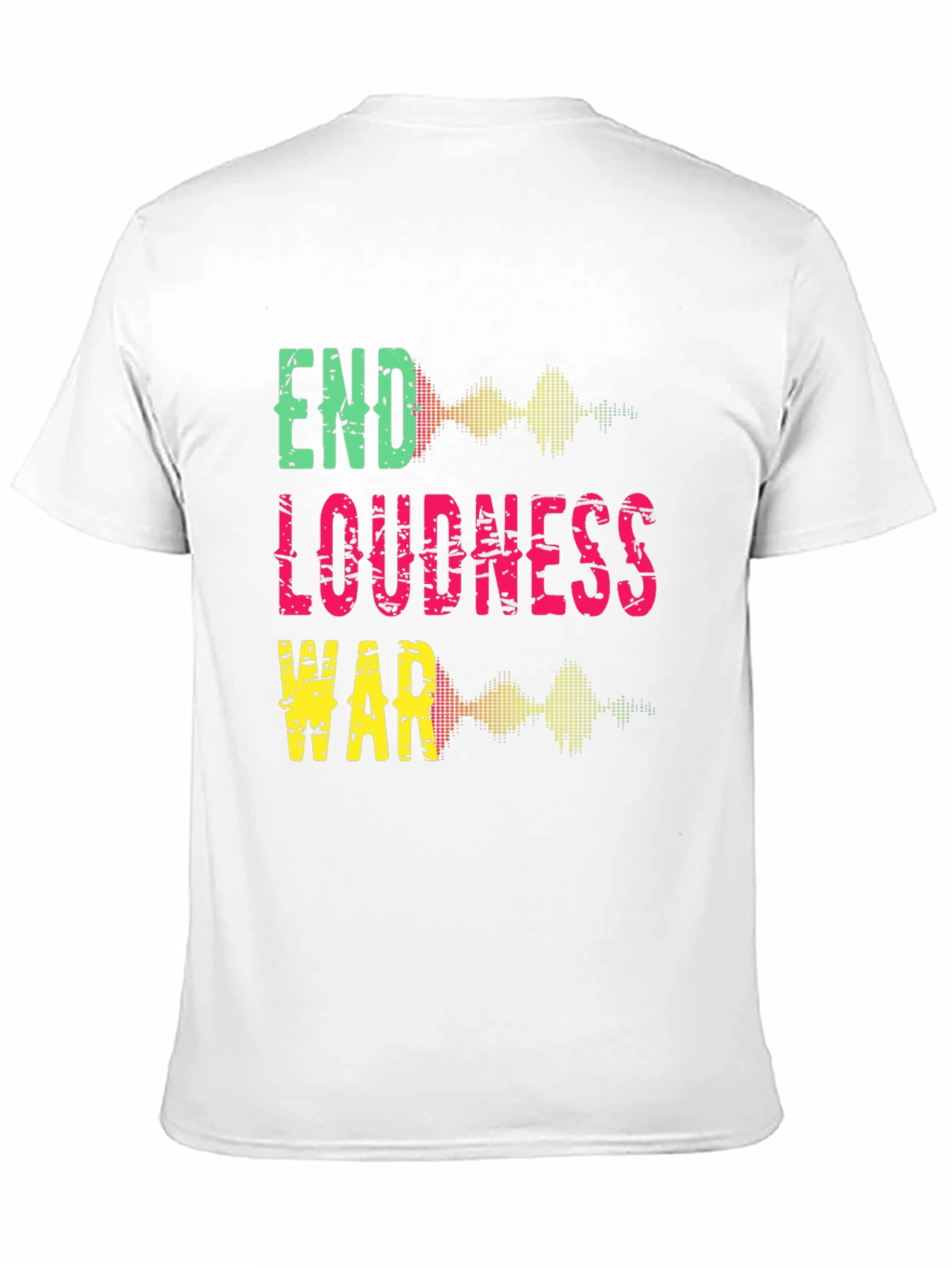 Black End Loudness War Graphic Tee - Black Cotton T-Shirt view 11