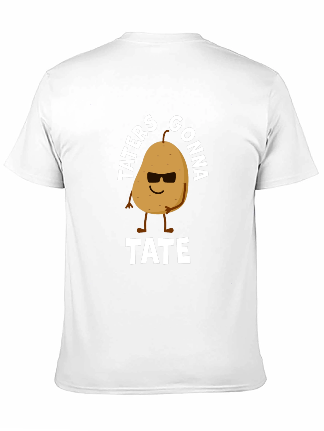 Black Taters Gonna Tate Funny Potato Graphic T-Shirt view 11