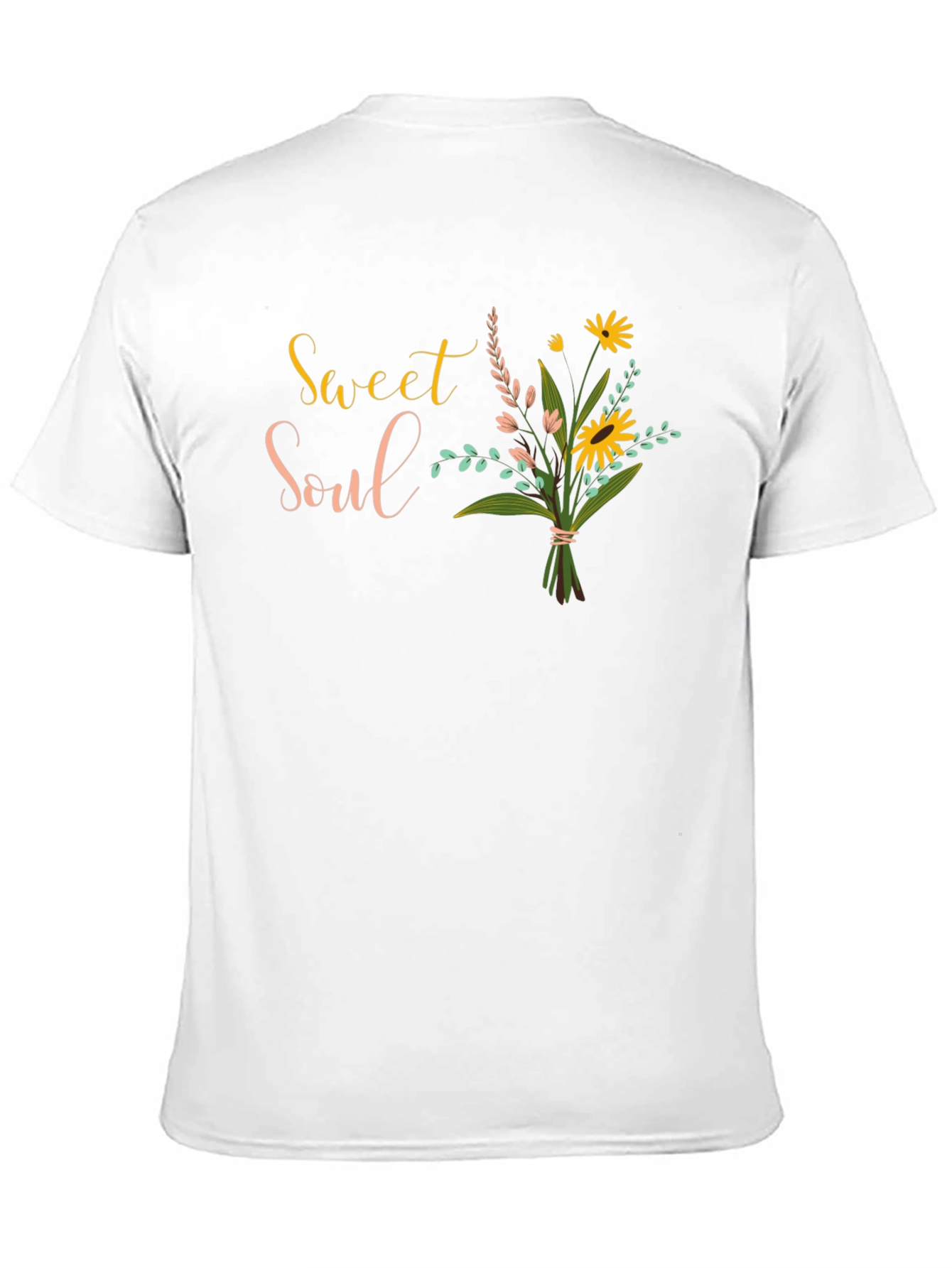 Black Sweet Soul Floral Graphic Black T-Shirt view 11