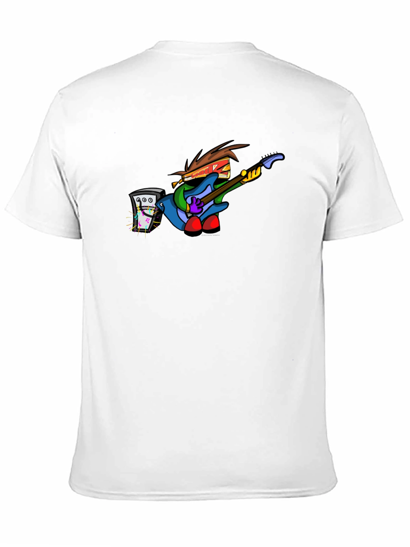 Black Cartoon Rock Band Tee view 11