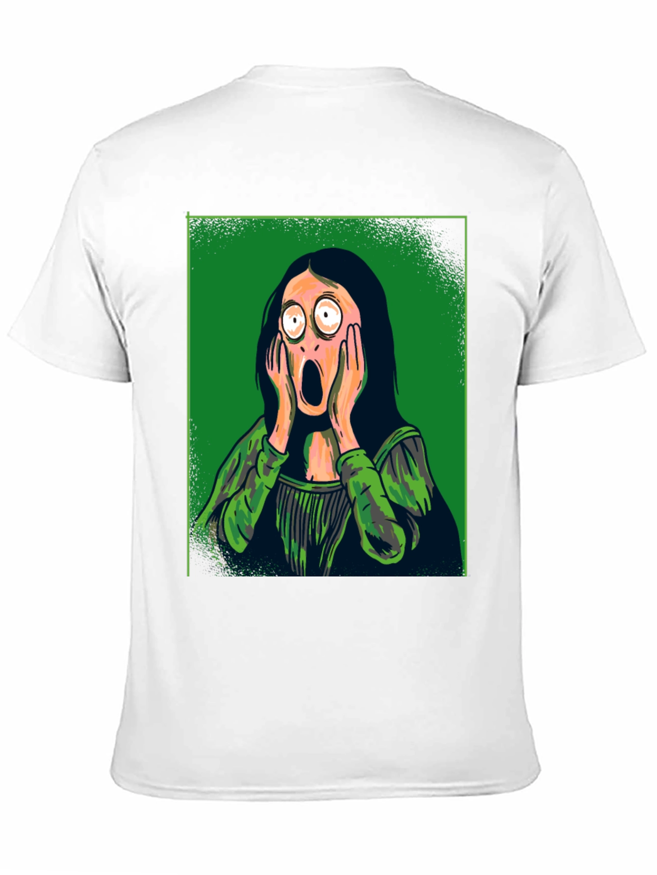 Black Mona Lisa Scream Graphic Tee view 11