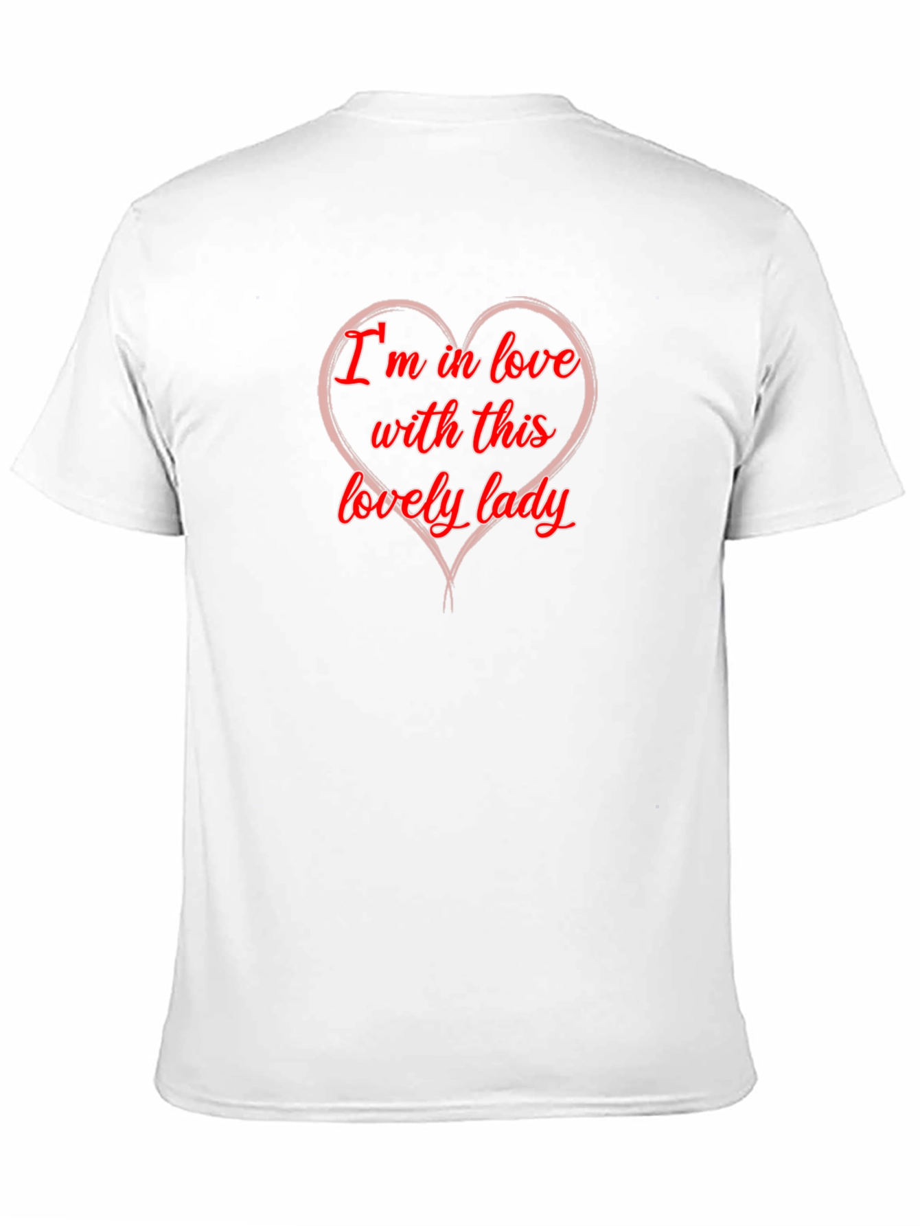 Black I'm In Love With This Lovely Lady T-Shirt view 11