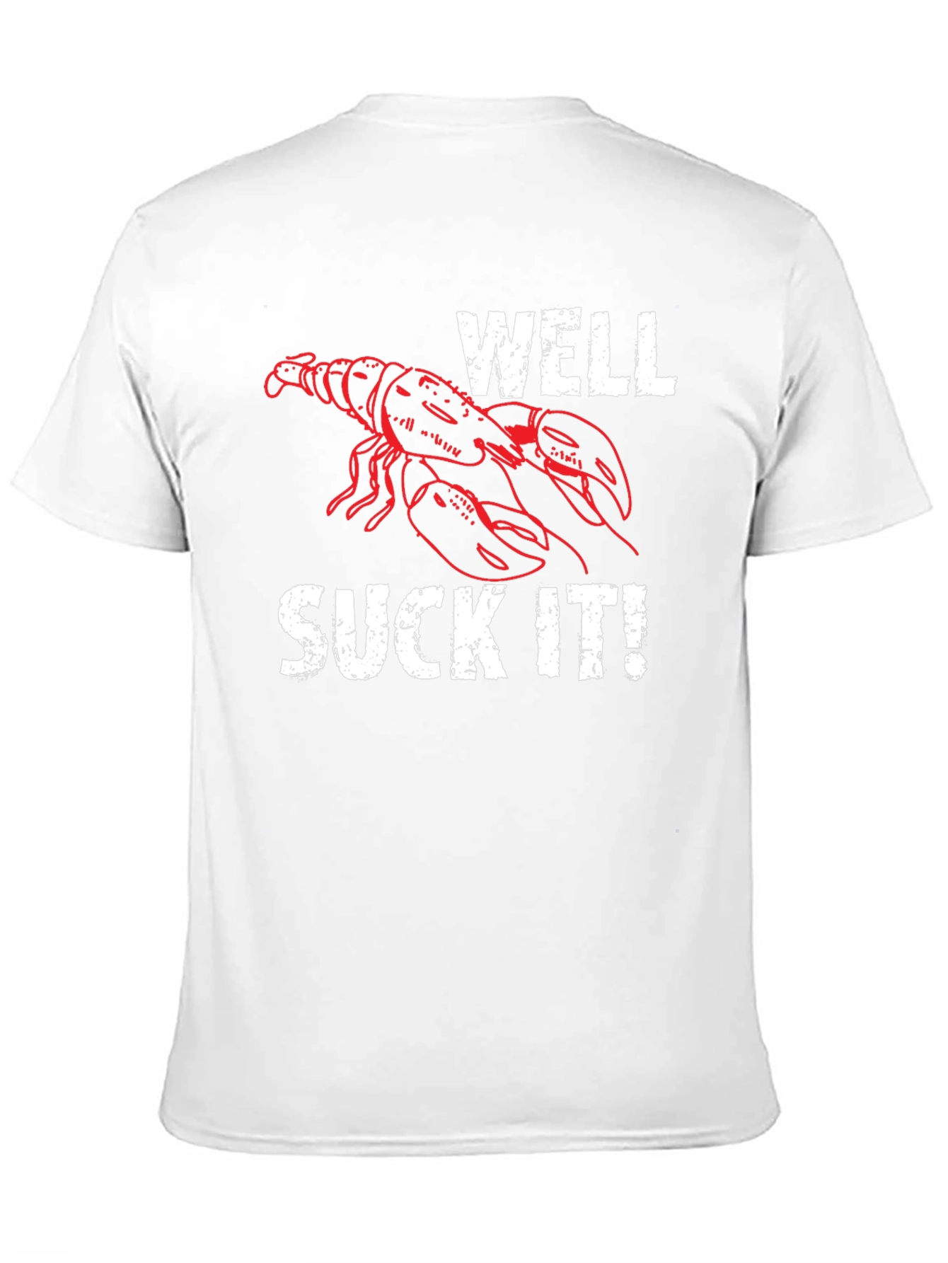 Black Well Suck It! Lobster Graphic T-Shirt - Funny Seafood Tee view 11