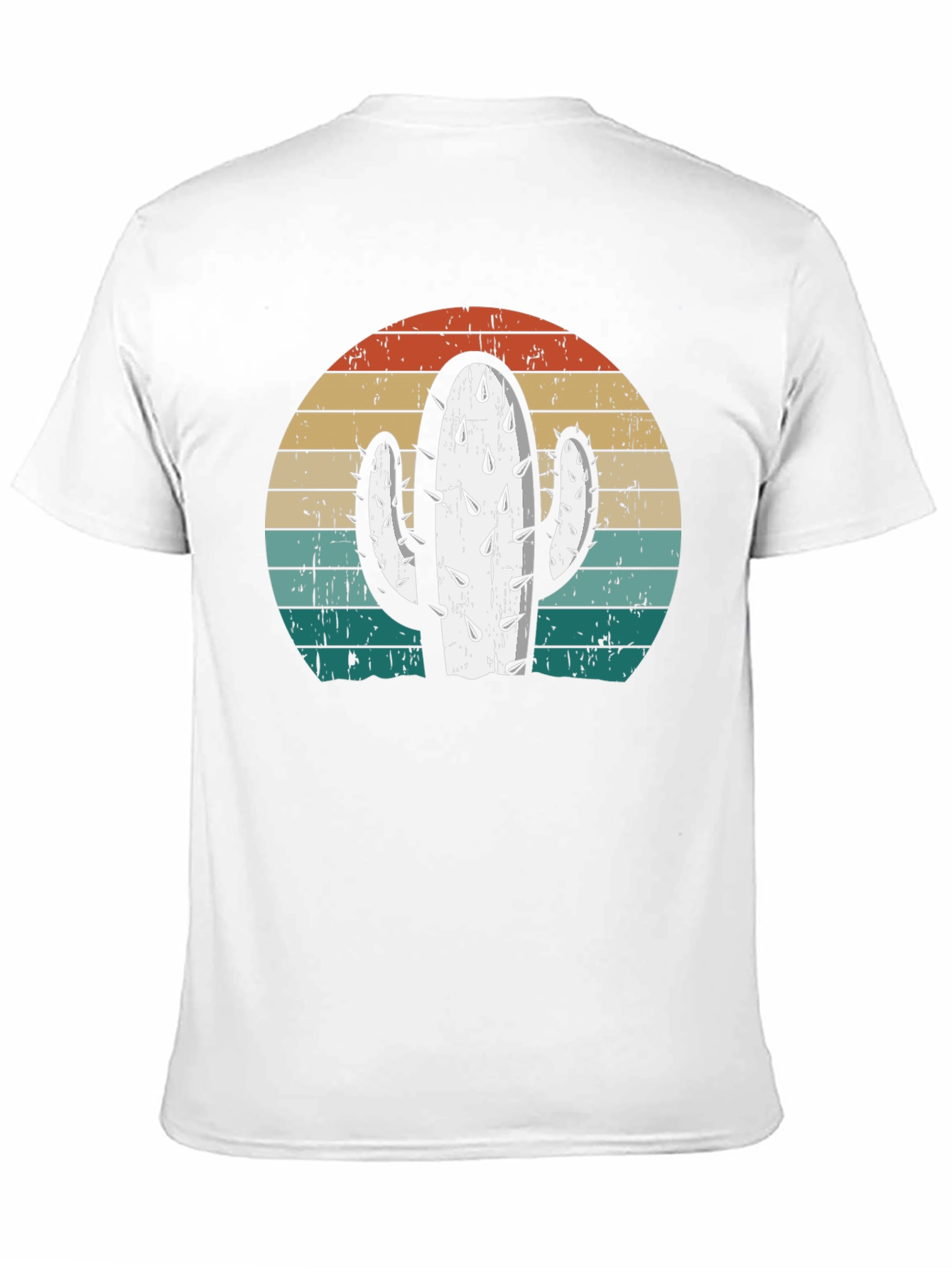 Black Retro Cactus Sunset Graphic Tee view 11