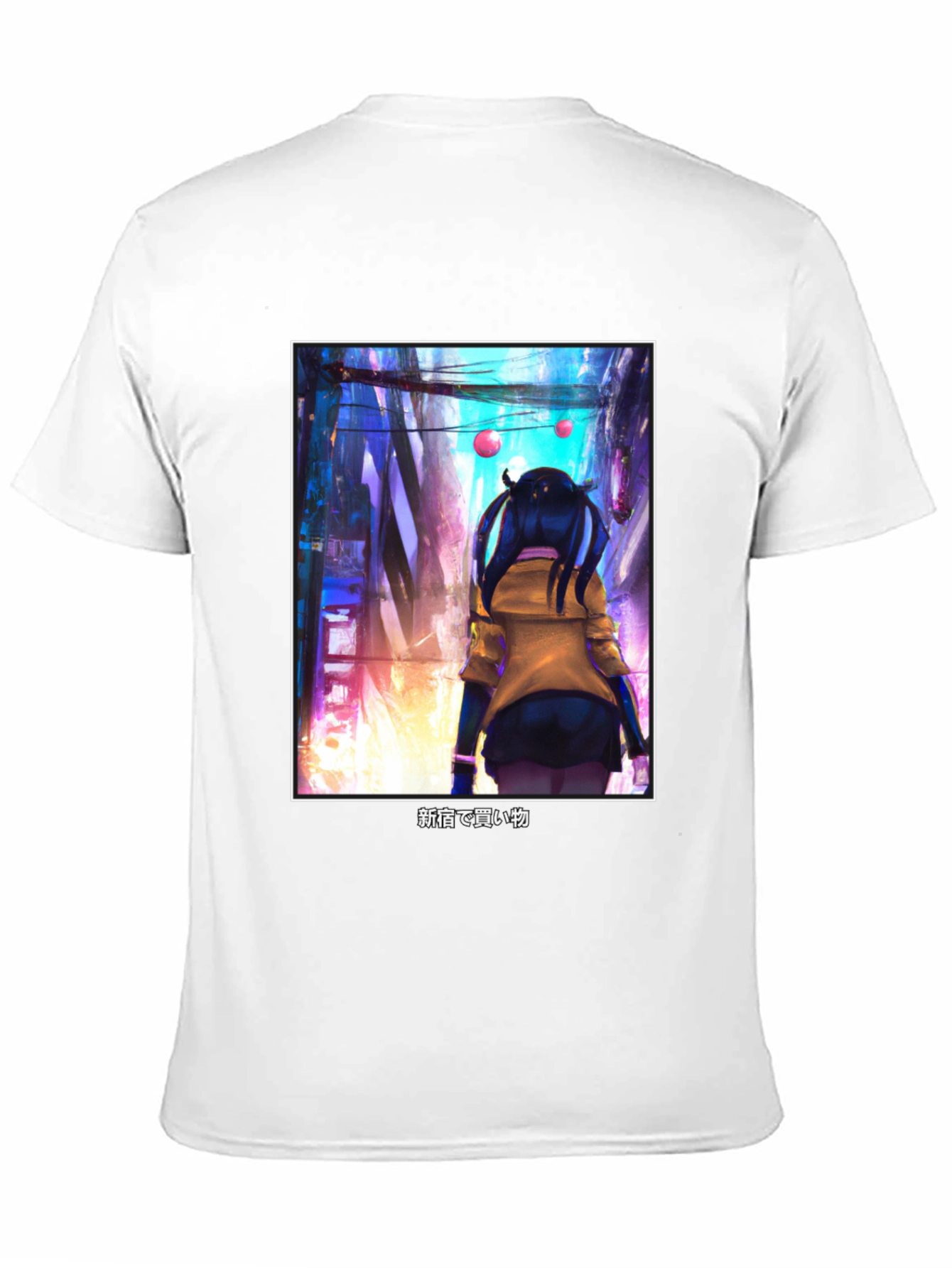 Black Anime Girl Black T-Shirt - Tokyo Streetwear Style view 11