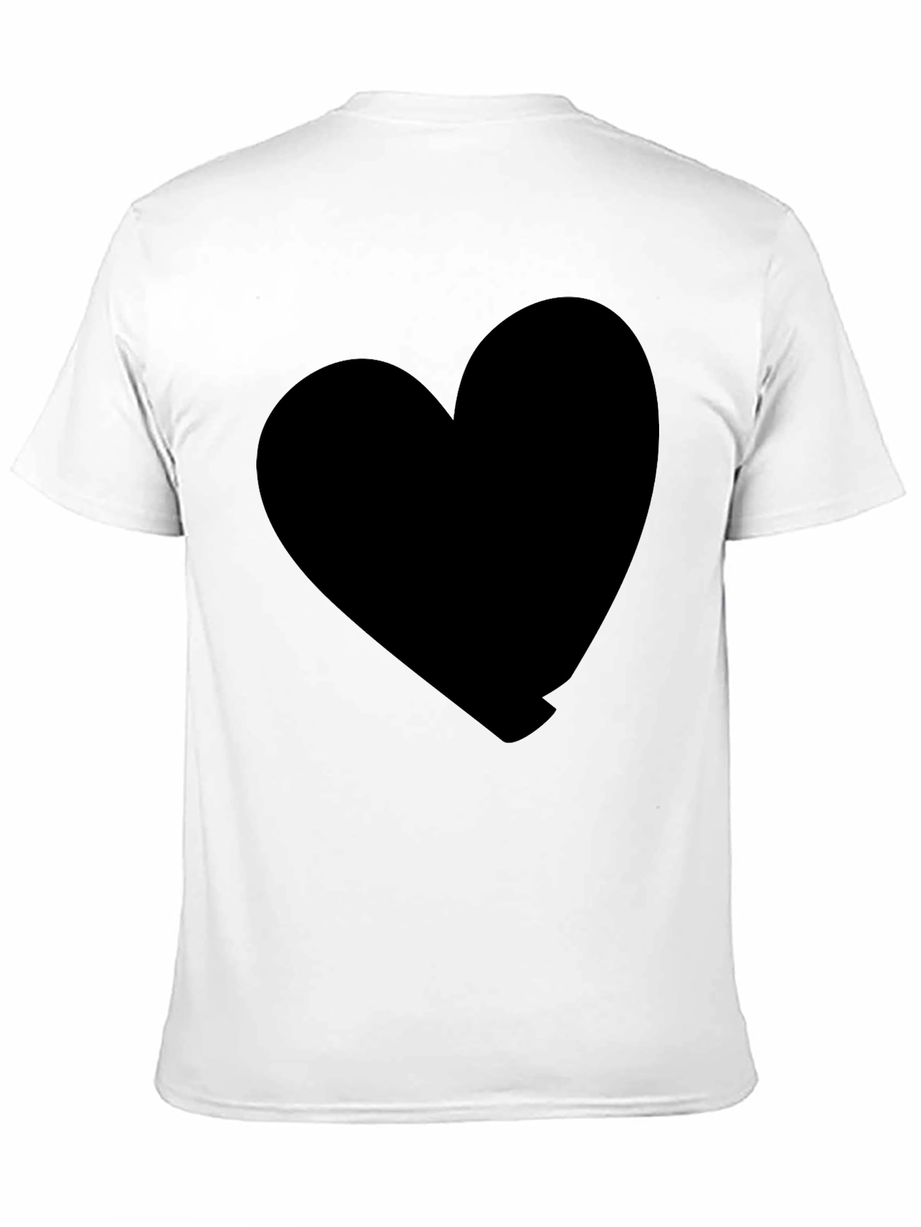 Black Black Heart Graphic Tee - Stylish Casual Wear view 11