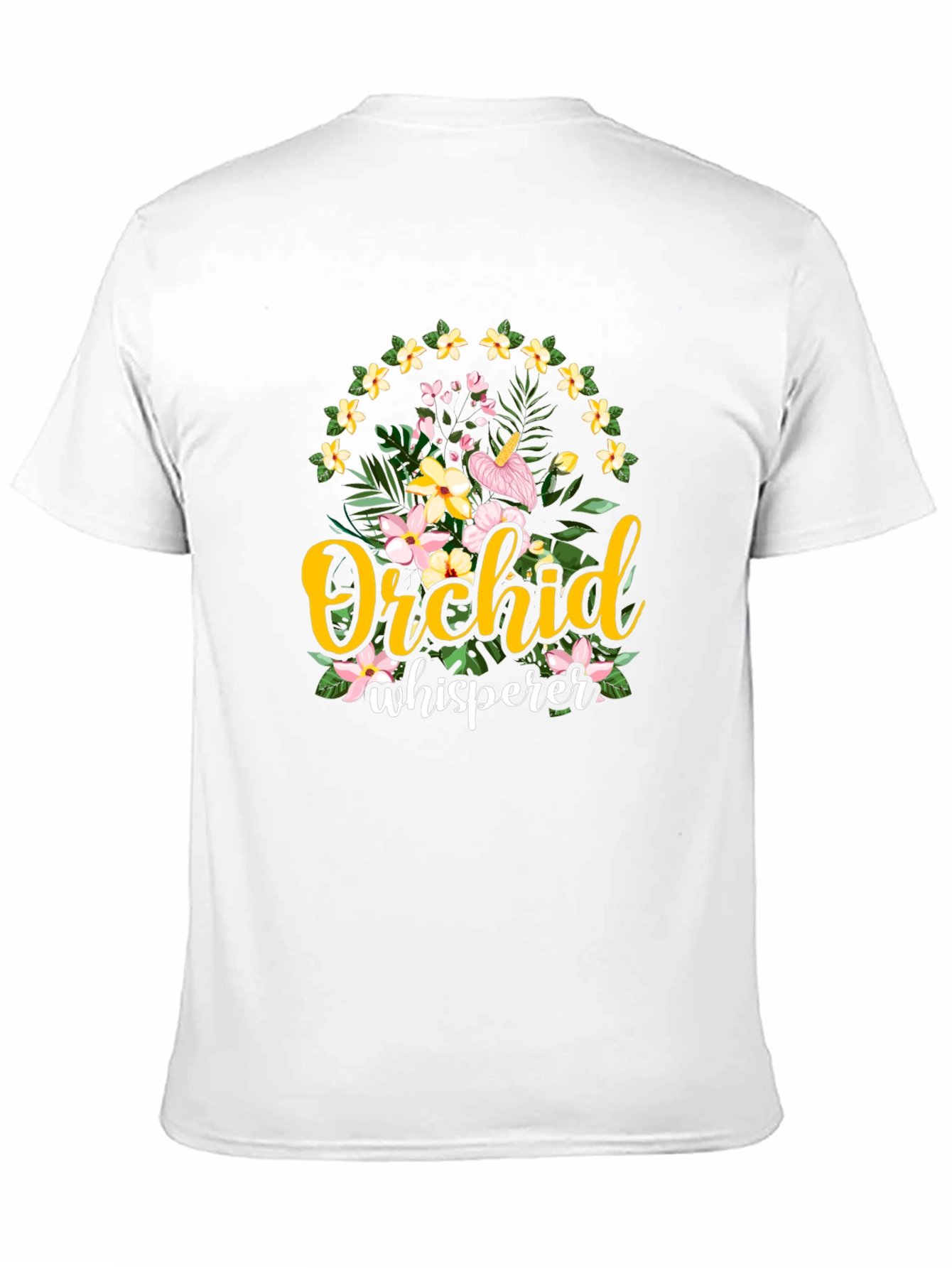Black Orchid Whisperer Graphic T-Shirt - Floral Design view 11