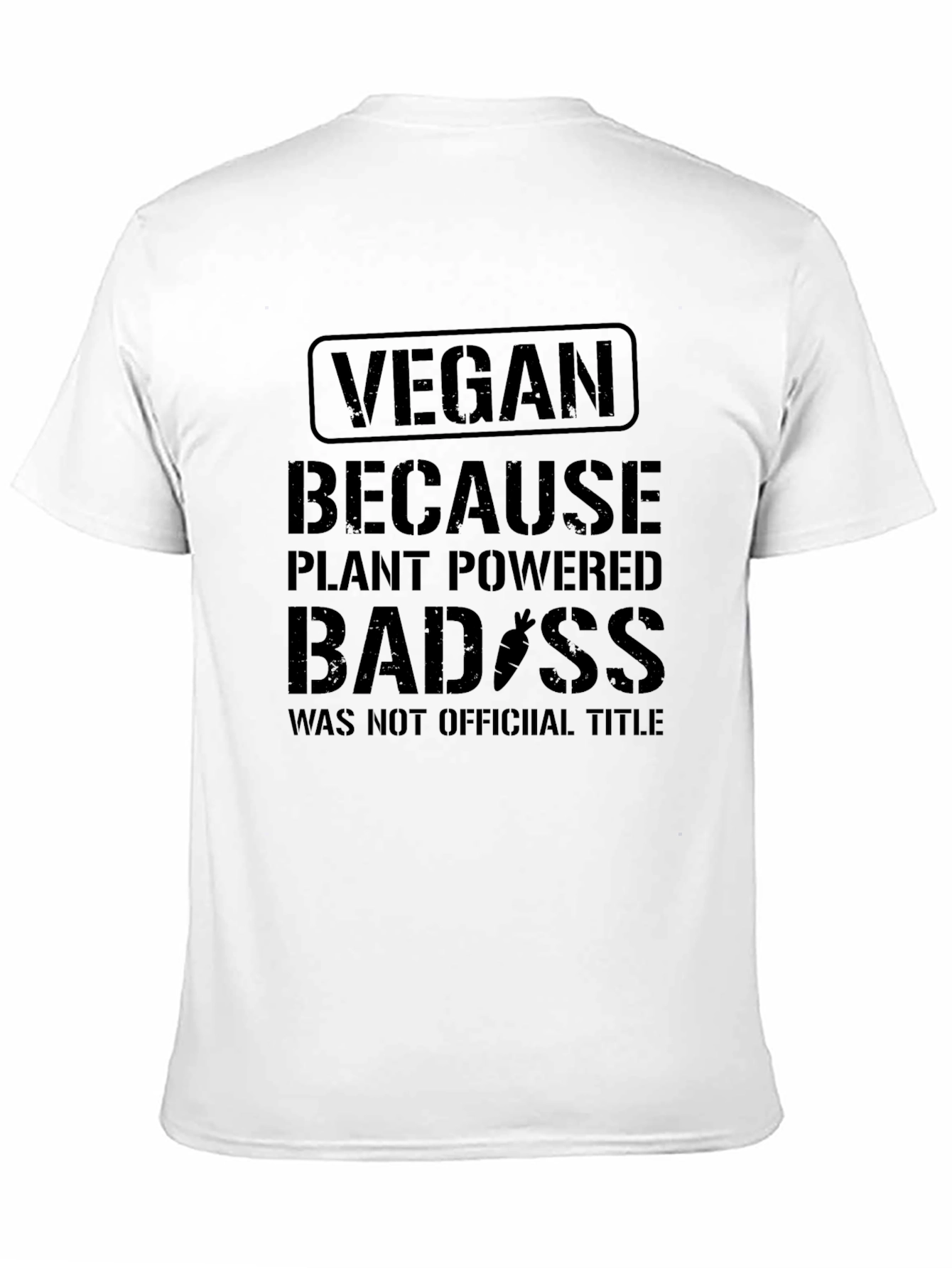 Black Vegan Badass T-Shirt - Plant Powered view 11