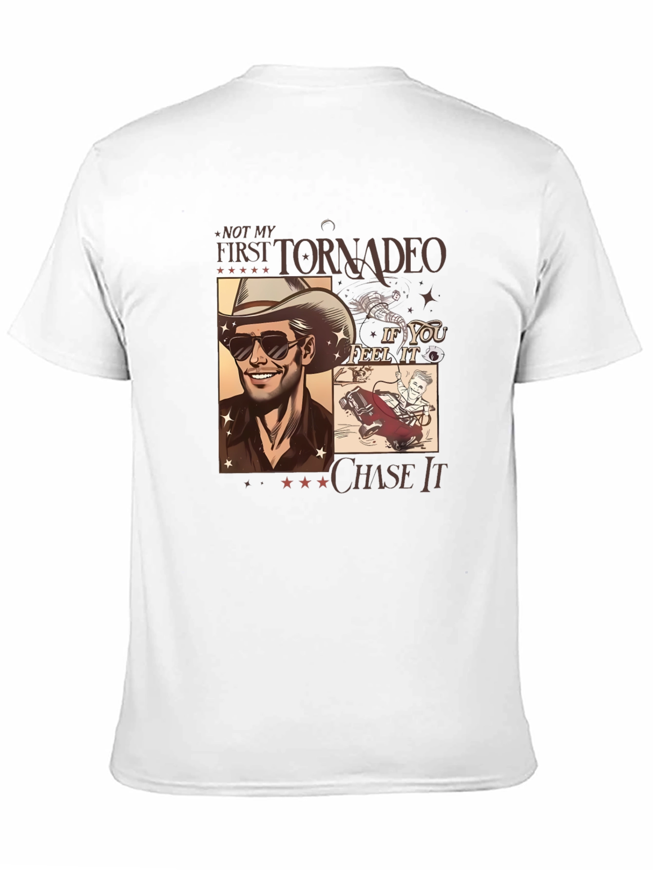 Black Tornado Chaser Graphic Tee - Black Cotton Blend view 11