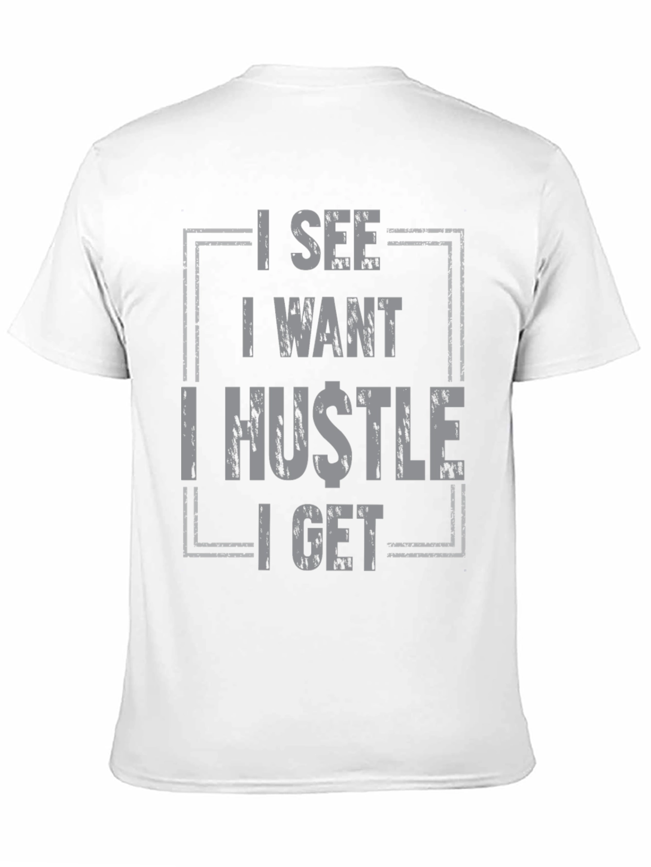 Black I See I Want I Hustle I Get Graphic Tee - Black view 11