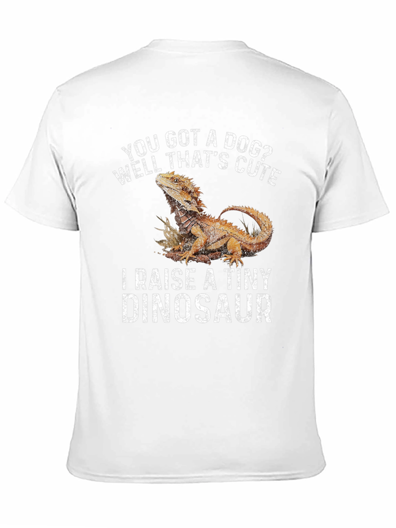 Black Bearded Dragon Owner T-Shirt - Raise a Tiny Dinosaur view 11