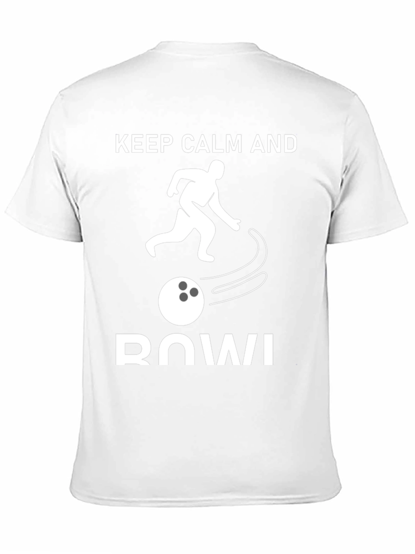 Black Keep Calm and Bowl T-Shirt view 11