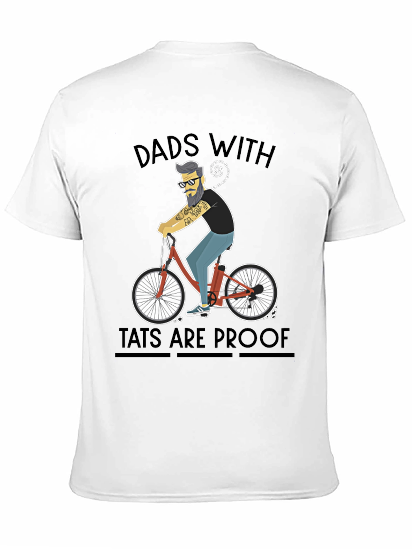 Black Dads with Tattoos T-Shirt - Cool Graphic Tee view 11