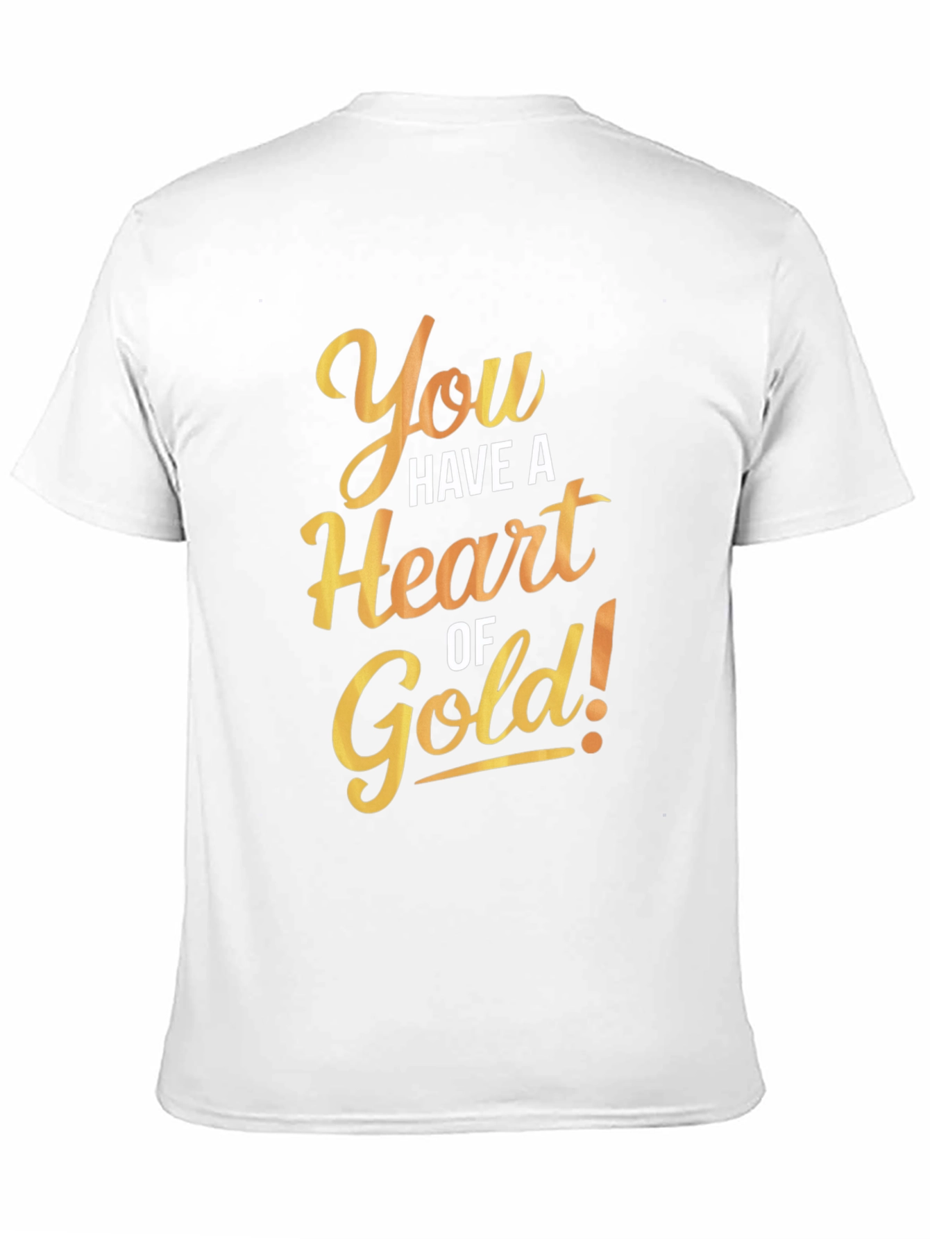Black Heart of Gold Graphic Tee - Black Cotton Casual T-Shirt view 11