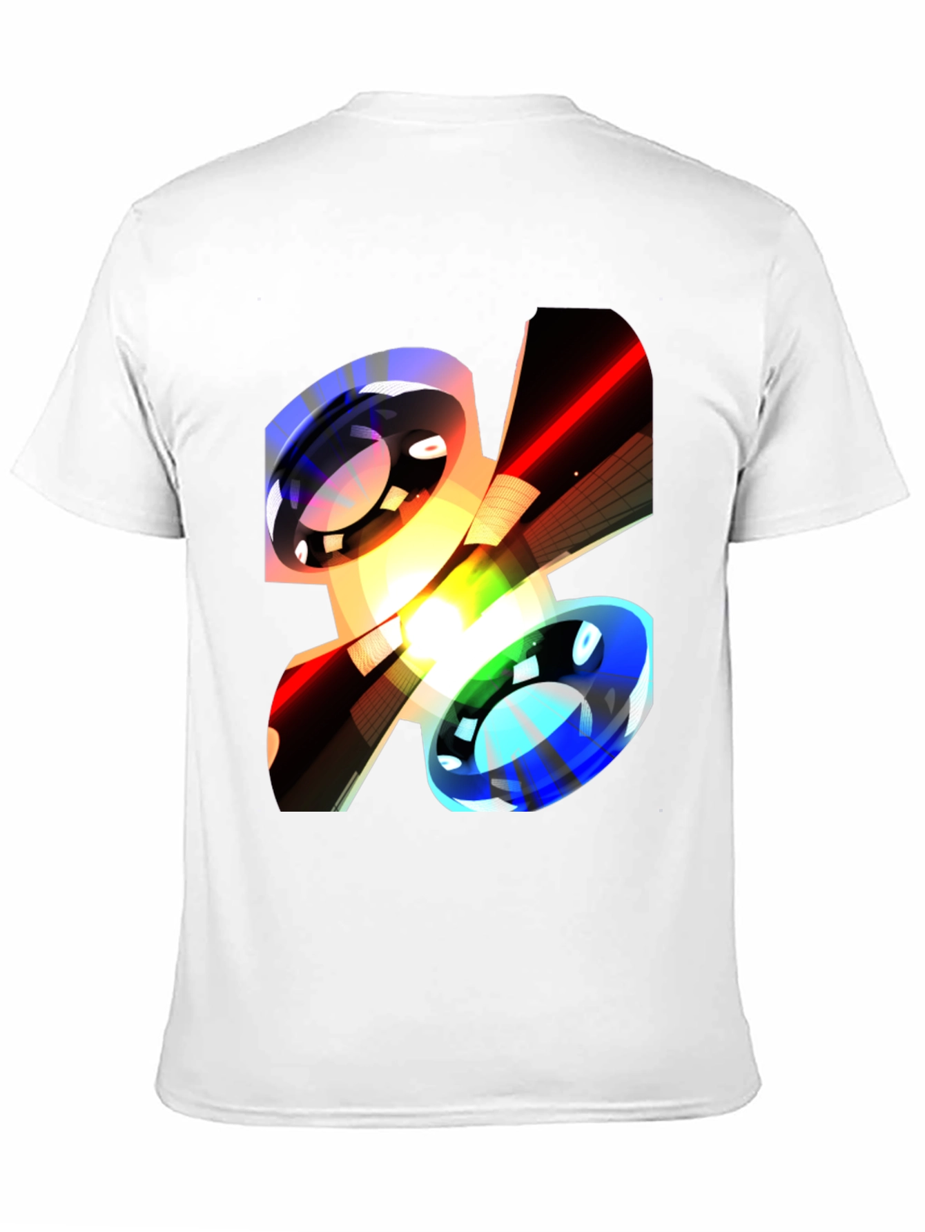 Black Abstract Graphic Print Black Casual T-Shirt view 11