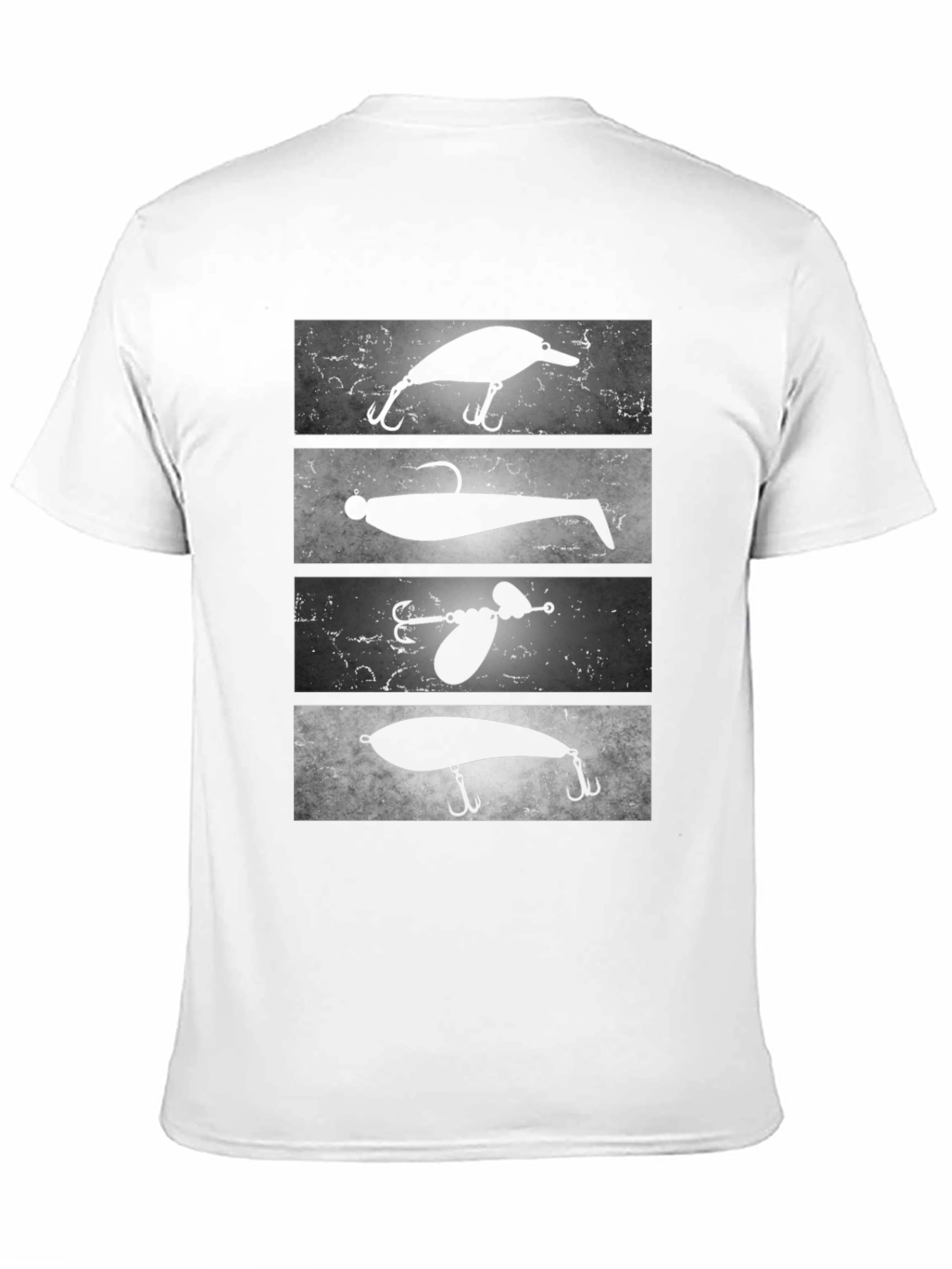 Black Fishing Lure Tee - Angler's Choice Graphic T-Shirt view 11