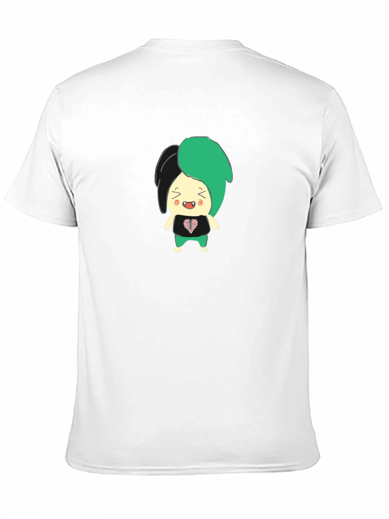 Black Cartoon Character Graphic T-Shirt view 11