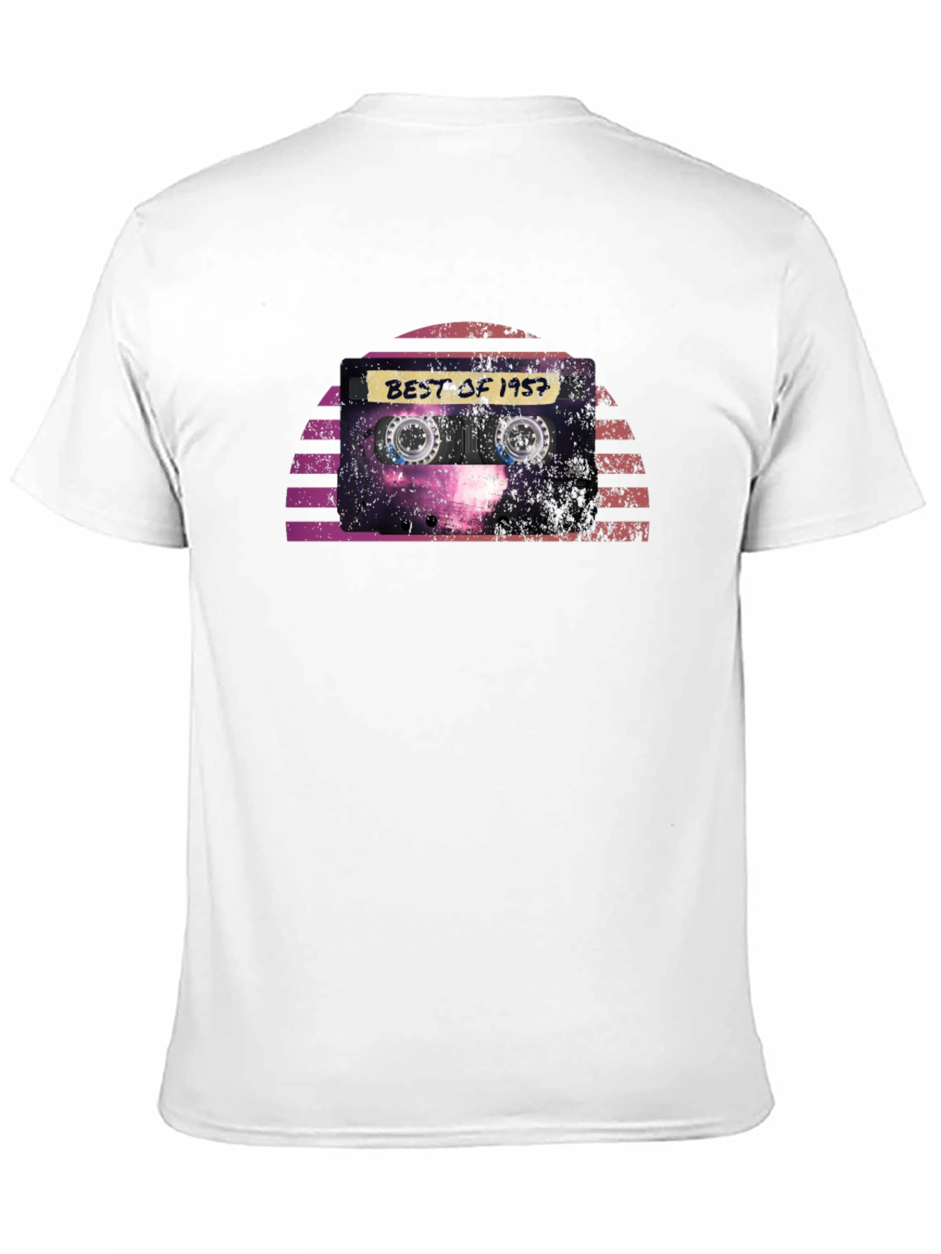 Black Best of 1957 Cassette Tape Graphic T-Shirt view 11