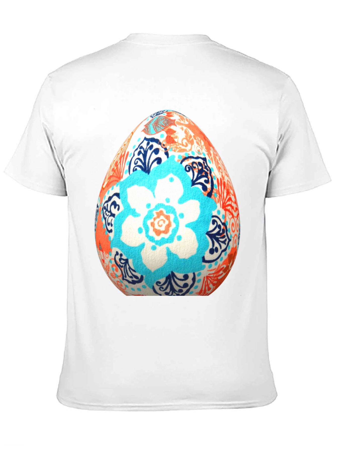 Black Floral Easter Egg T-Shirt view 11