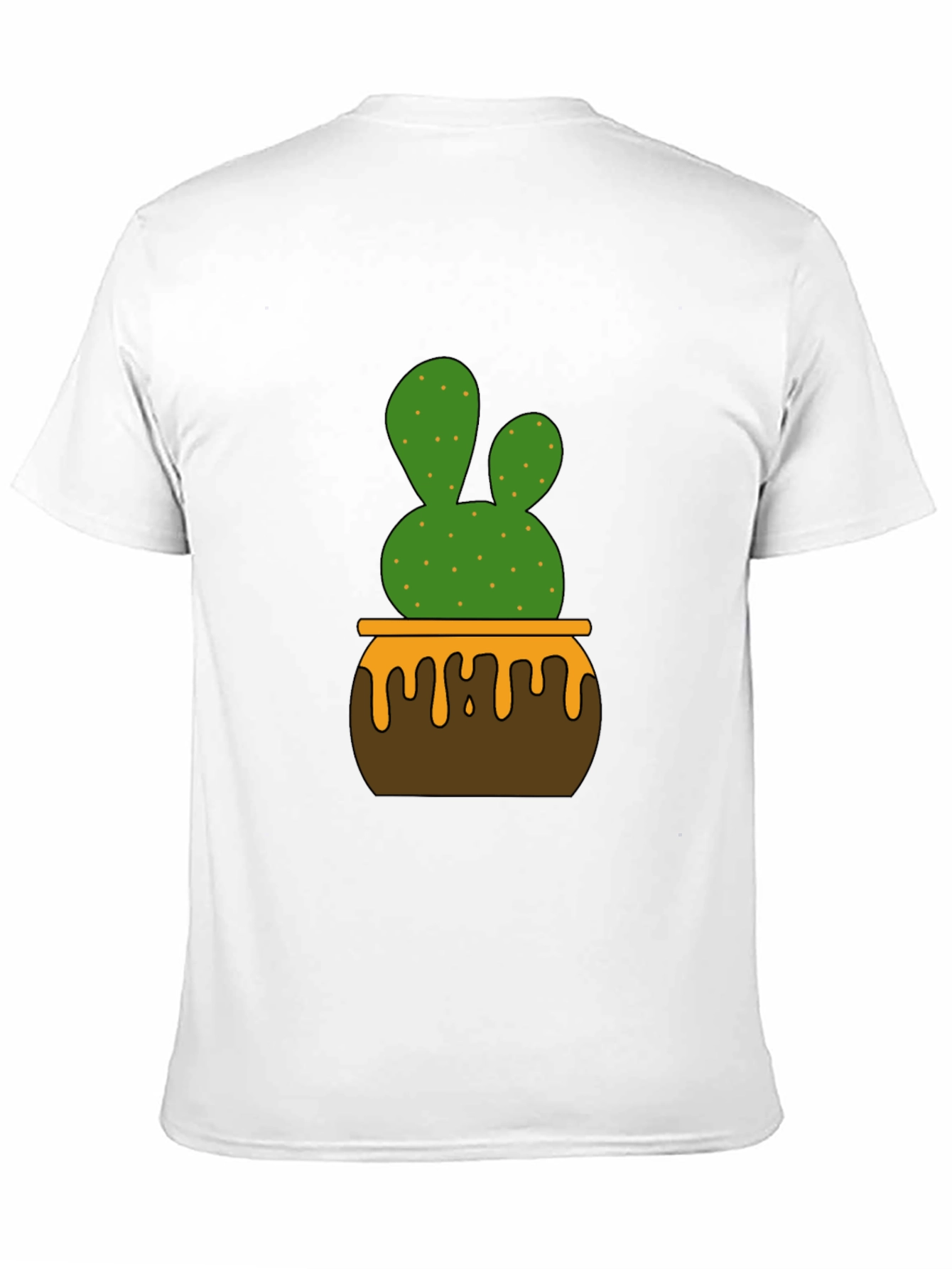 Black Cactus in Pot Graphic Tee - Stylish Unisex T-Shirt view 11