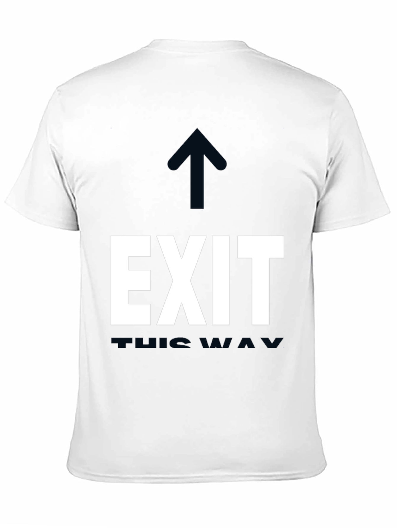 Black Exit This Way Graphic Tee - Black Cotton T-Shirt view 11