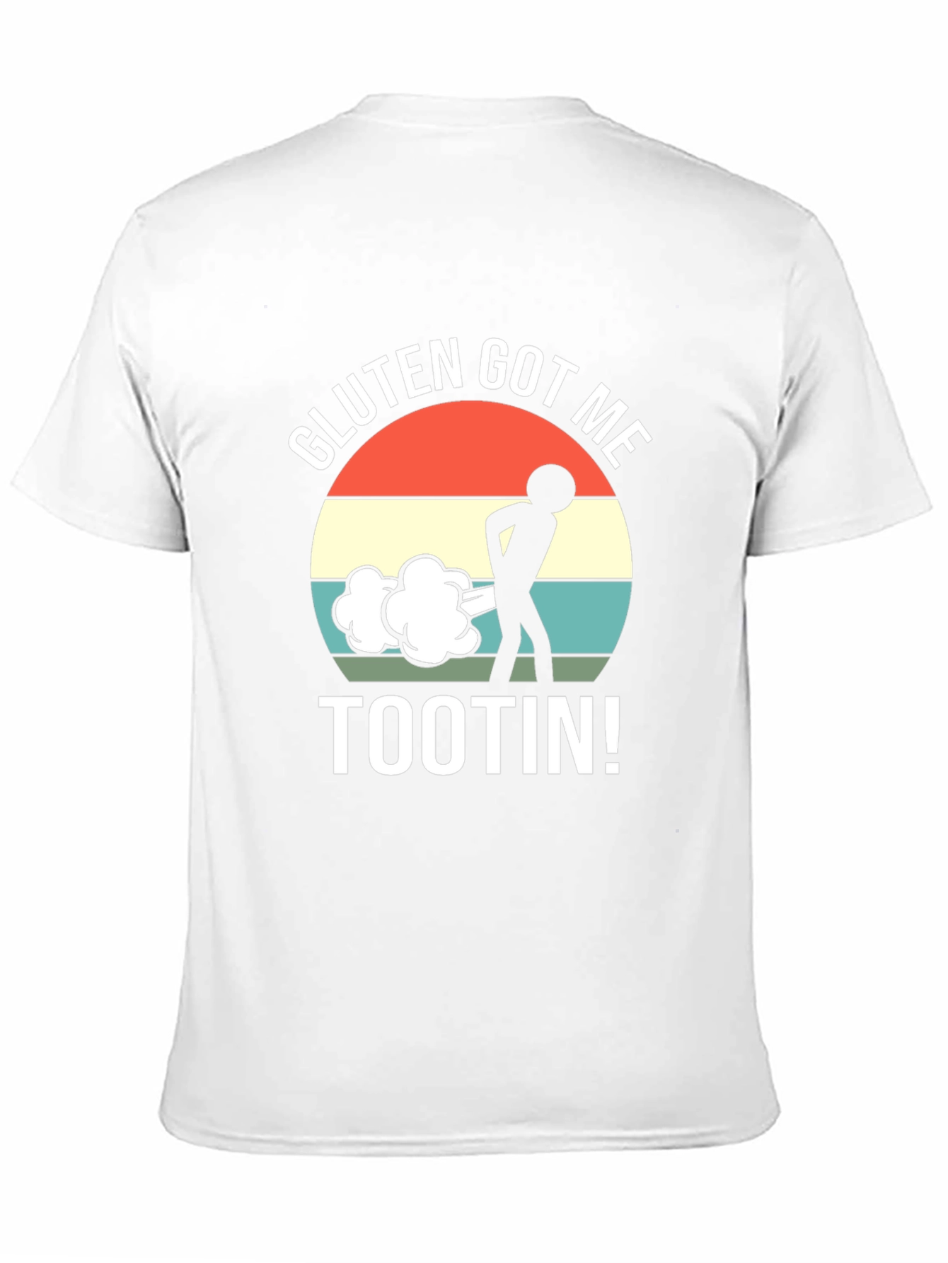 Black Gluten Got Me Tootin' Graphic T-Shirt view 11