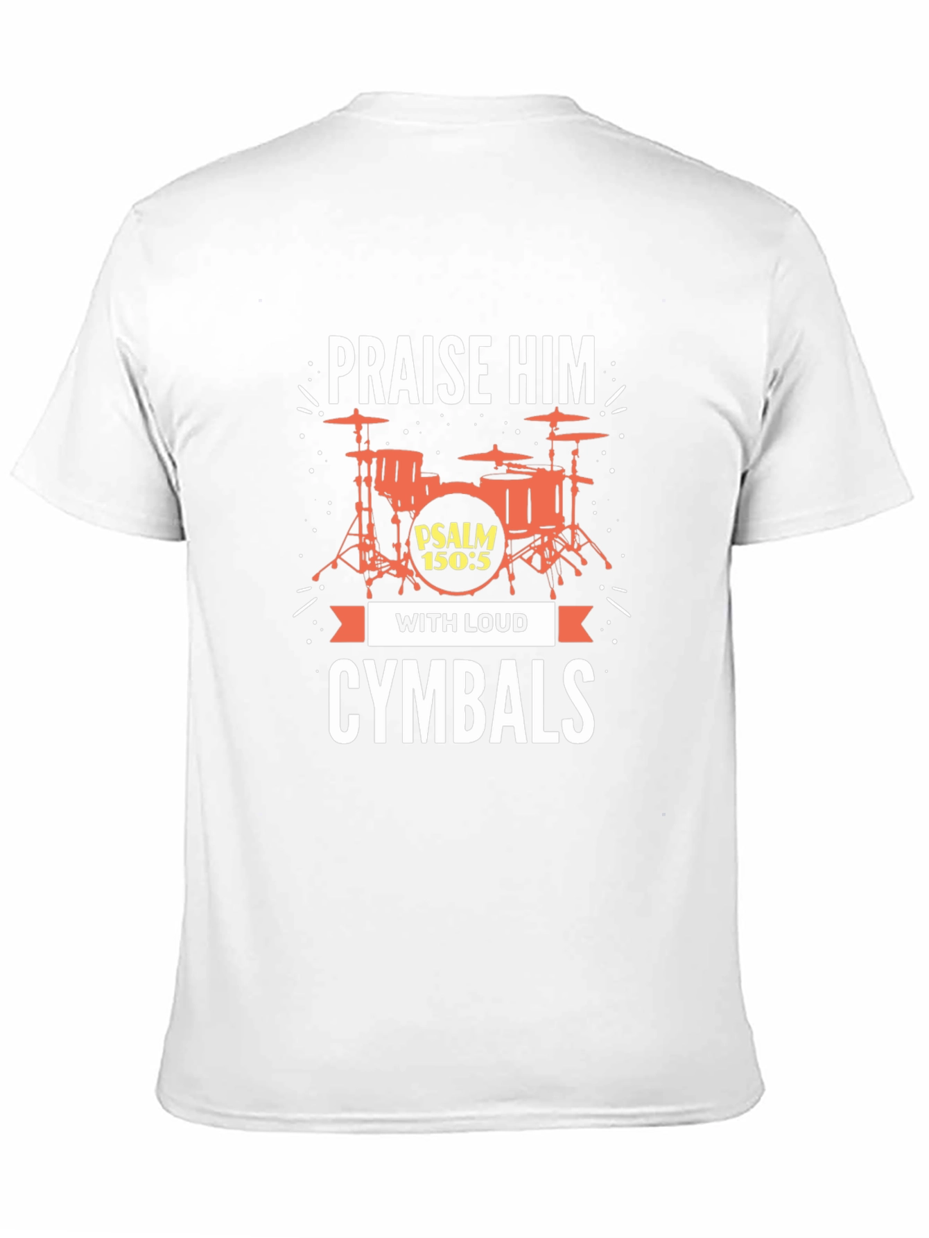 Black Praise Him With Loud Cymbals Graphic Tee view 11