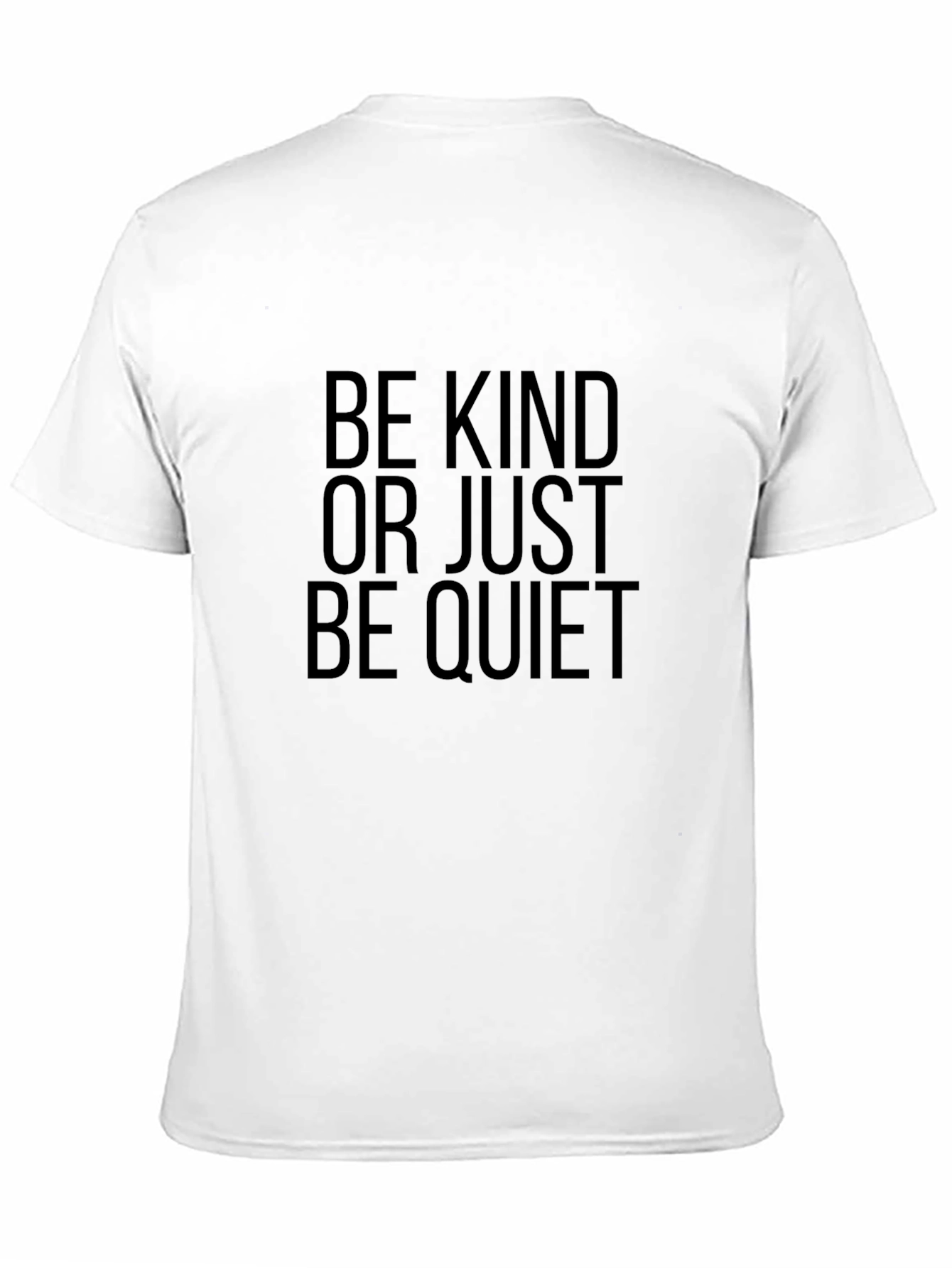 Black Be Kind T-Shirt - Soft Cotton, Statement Tee view 11