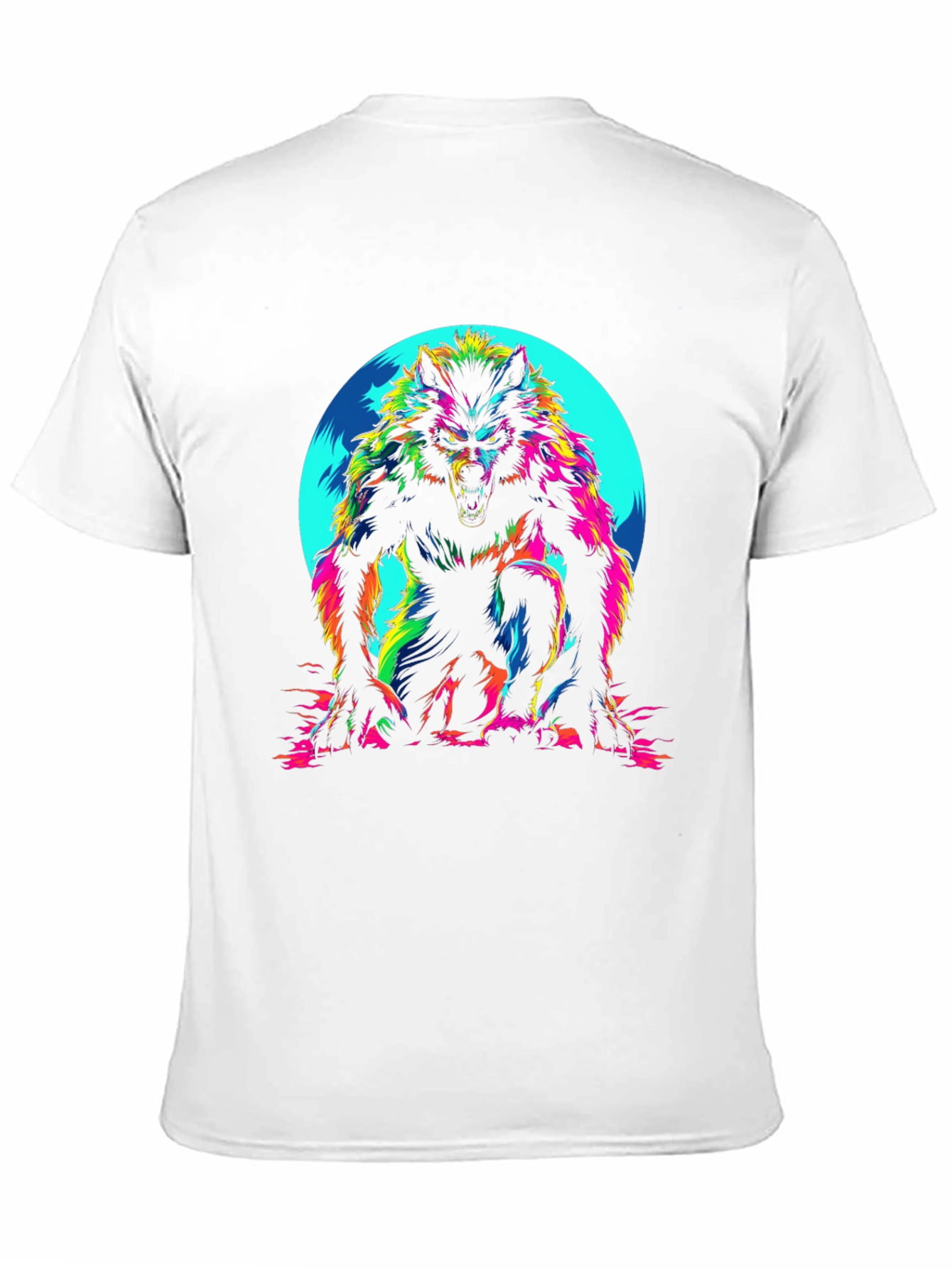 Black Vibrant Werewolf Graphic Tee view 11