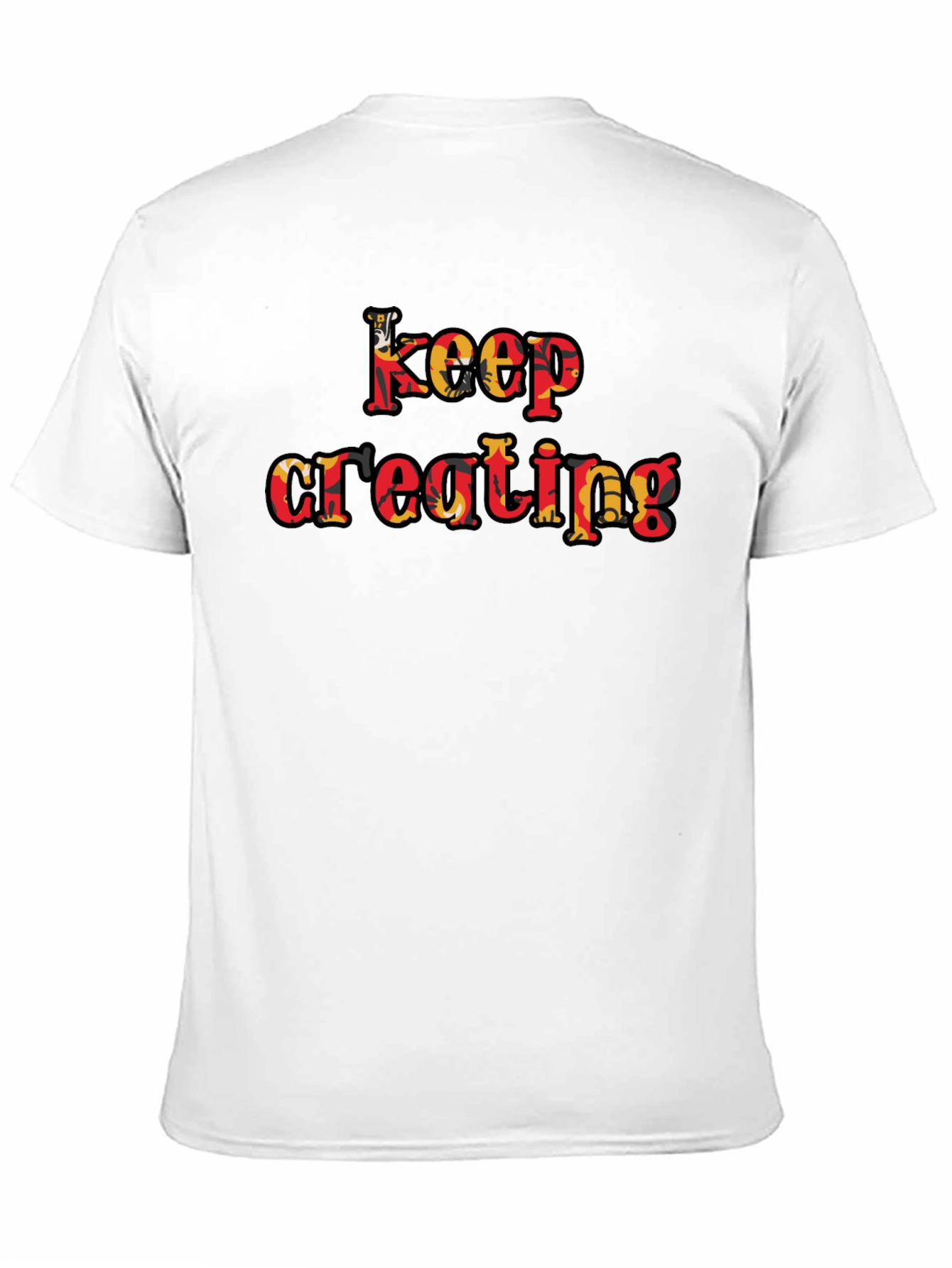 Black Keep Creating Graphic T-Shirt - Black view 11