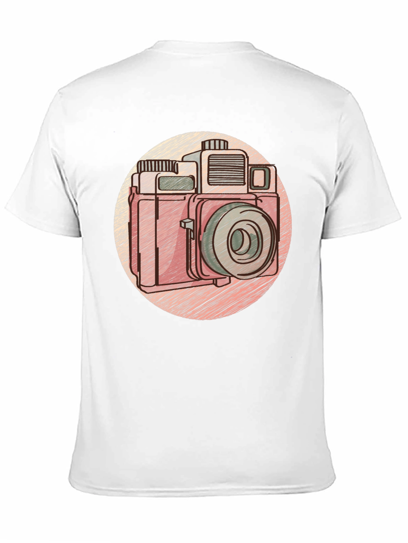 Black Retro Camera Graphic Tee - Vintage Style T-Shirt view 11