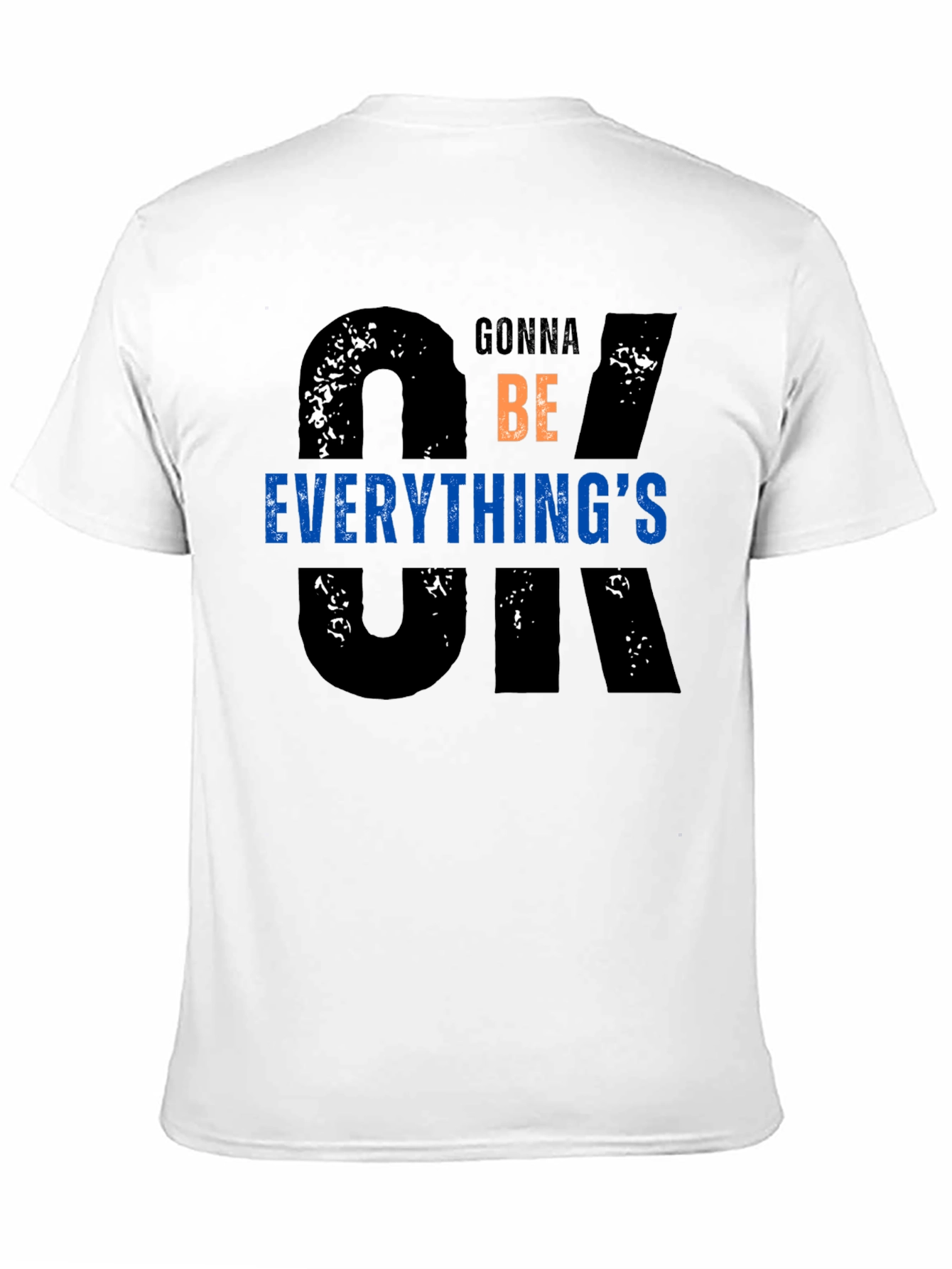 Black Everything's OK Graphic T-Shirt view 11