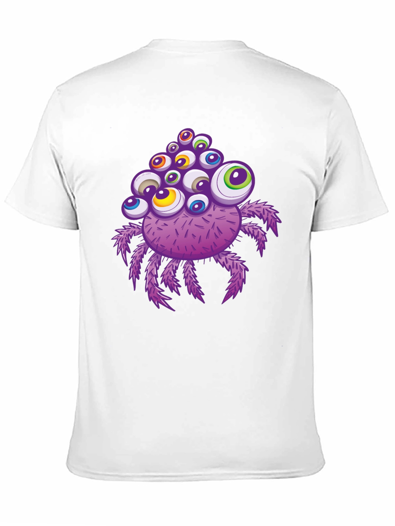 Black Eye-Catching Spider Graphic T-Shirt view 11