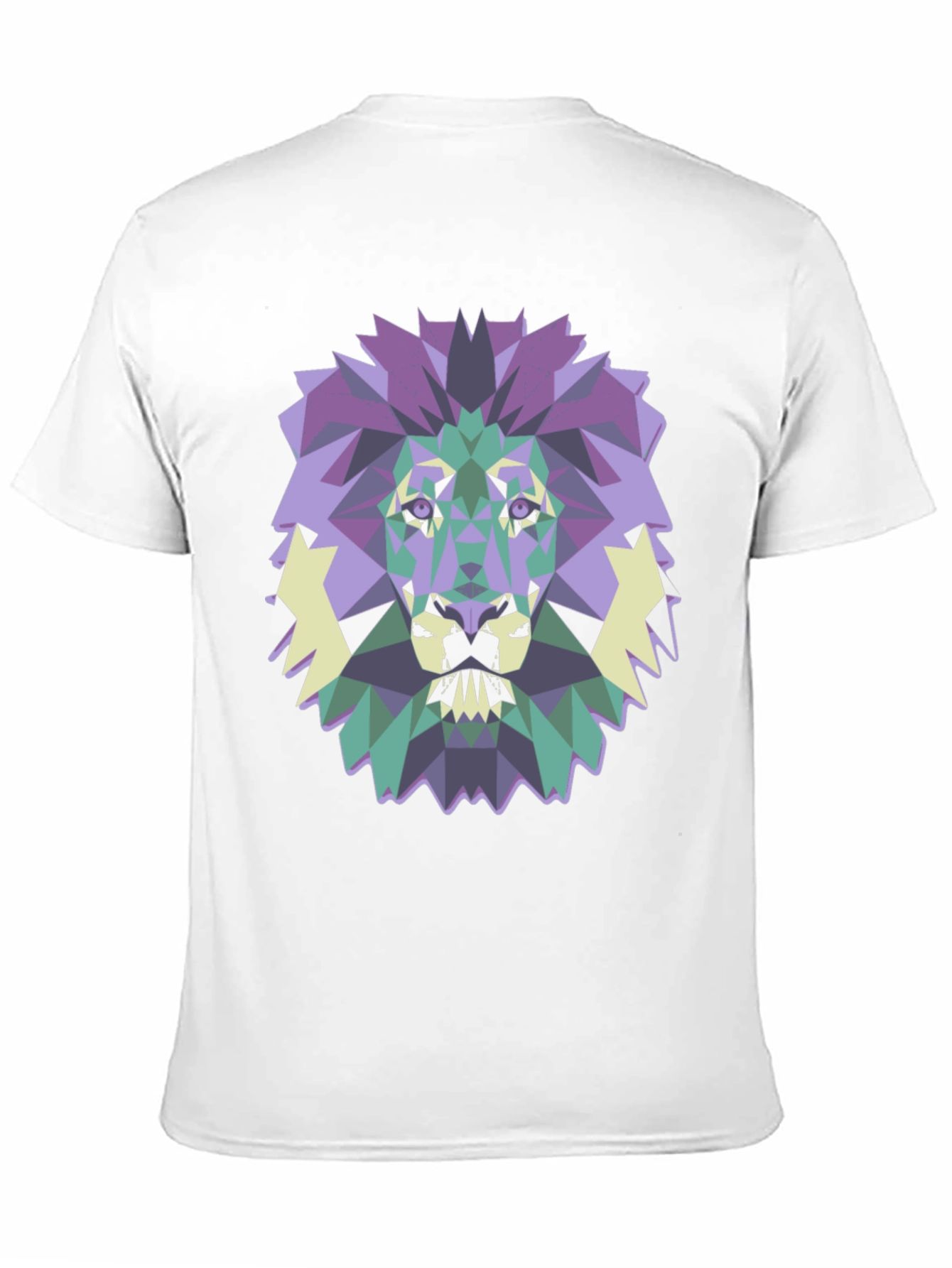 Black Geometric Lion Graphic Tee - Modern Style view 11