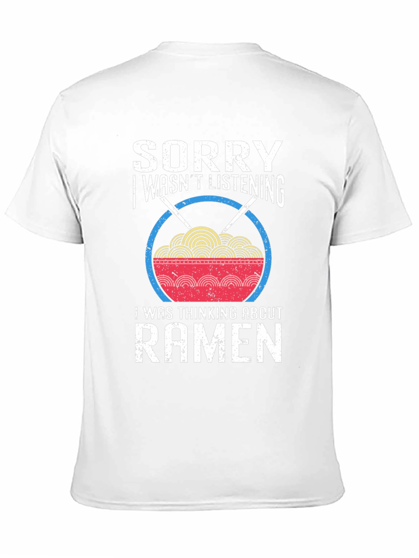 Black Sorry Ramen T-Shirt - Funny Noodle Bowl Tee view 11