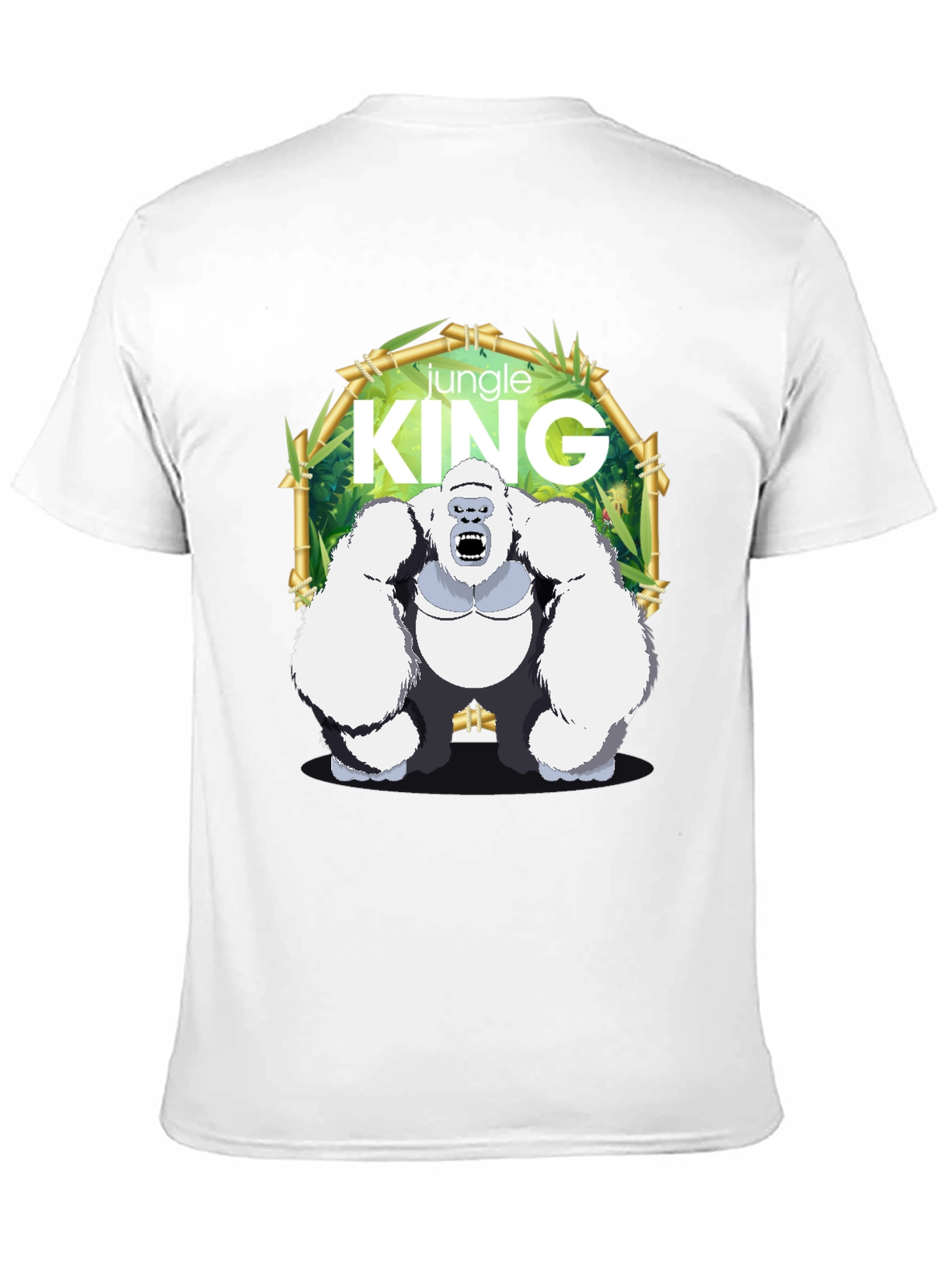 Black Jungle King Gorilla Graphic T-Shirt view 11